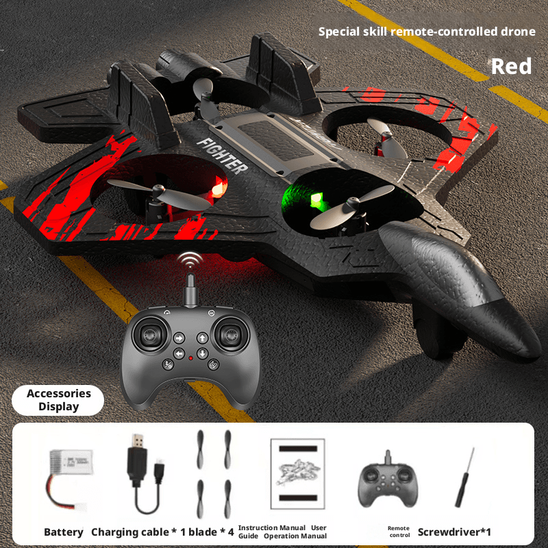 Foam Airplane - Red - Dual Battery,The image 1