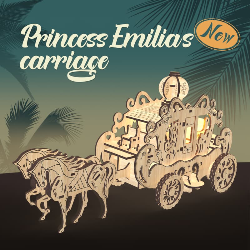 Home Fashion Simple Princess Amelia Carriage Modeling image 1