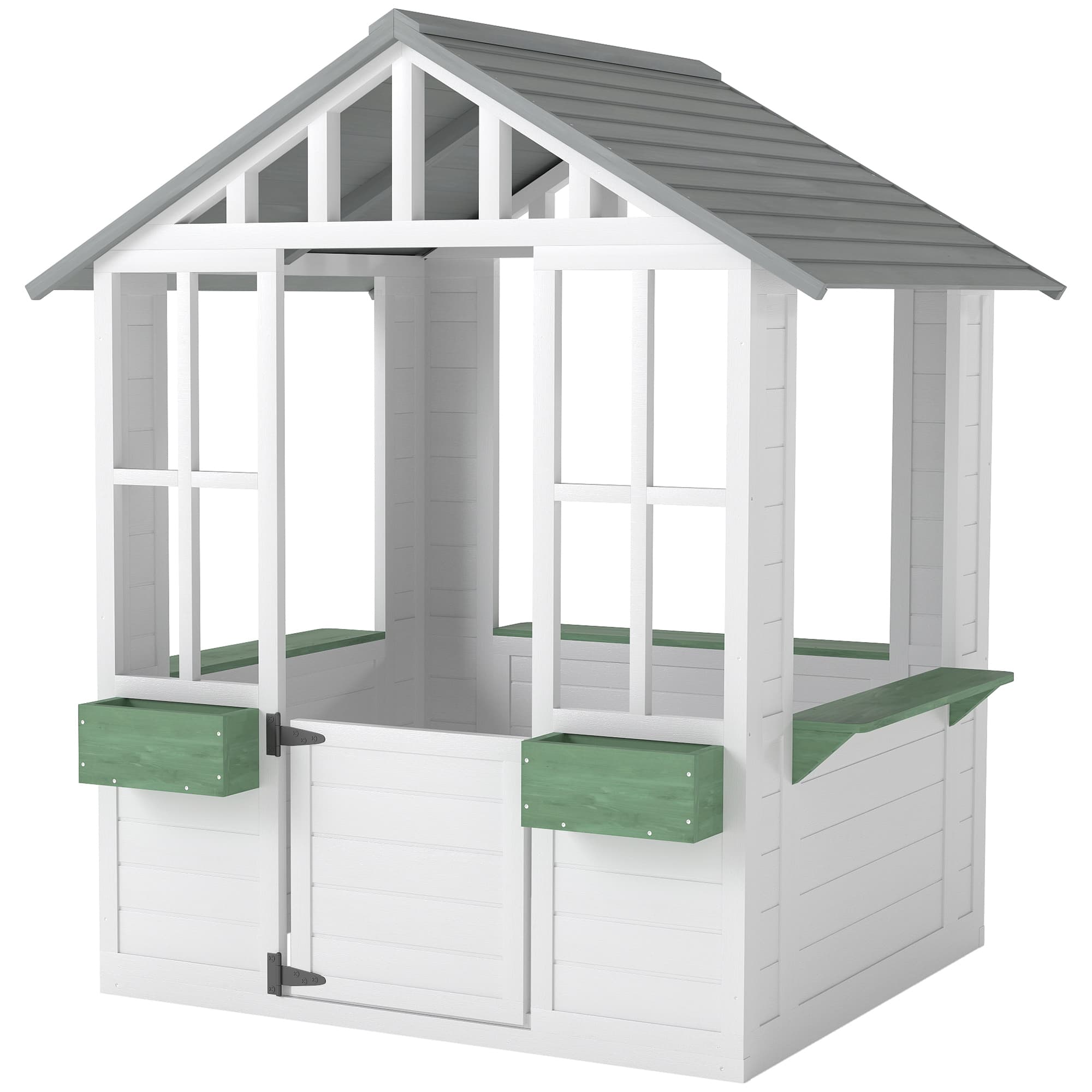Kids Wooden Playhouse, Outdoor Garden Games Cottage image 1