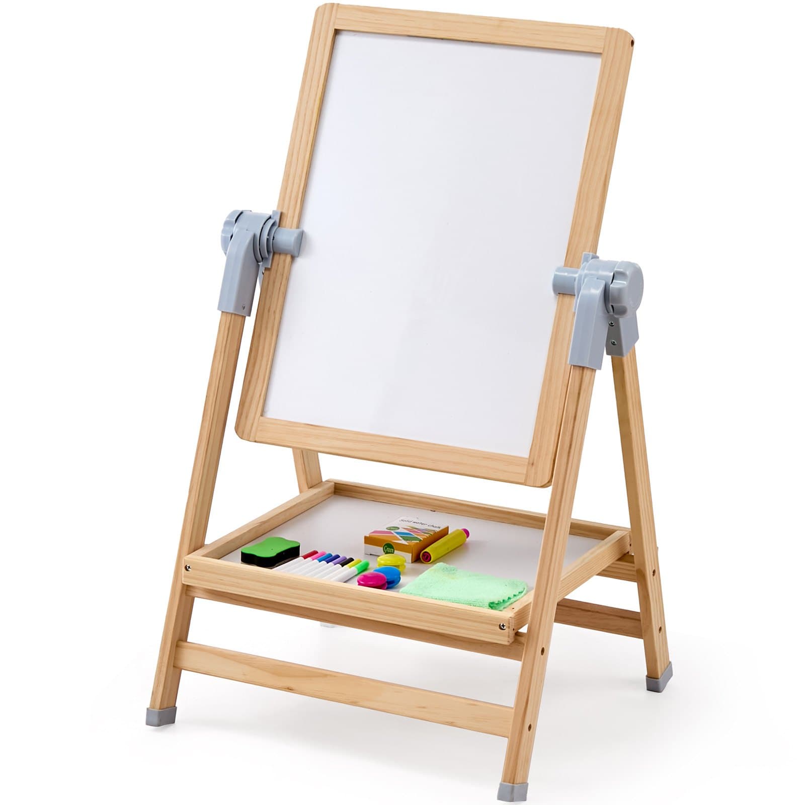 2-in-1 Kids Art Easel Double-Sided Wooden Magnetic image 1