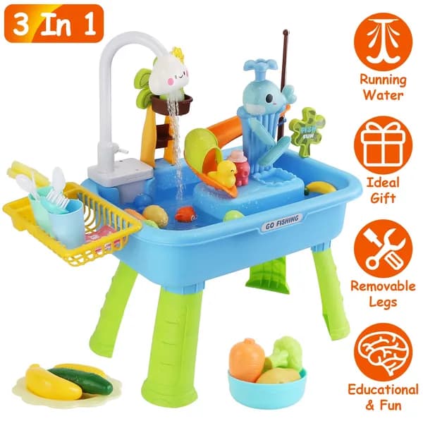 3 In 1 Kitchen Sink Toy With image 1