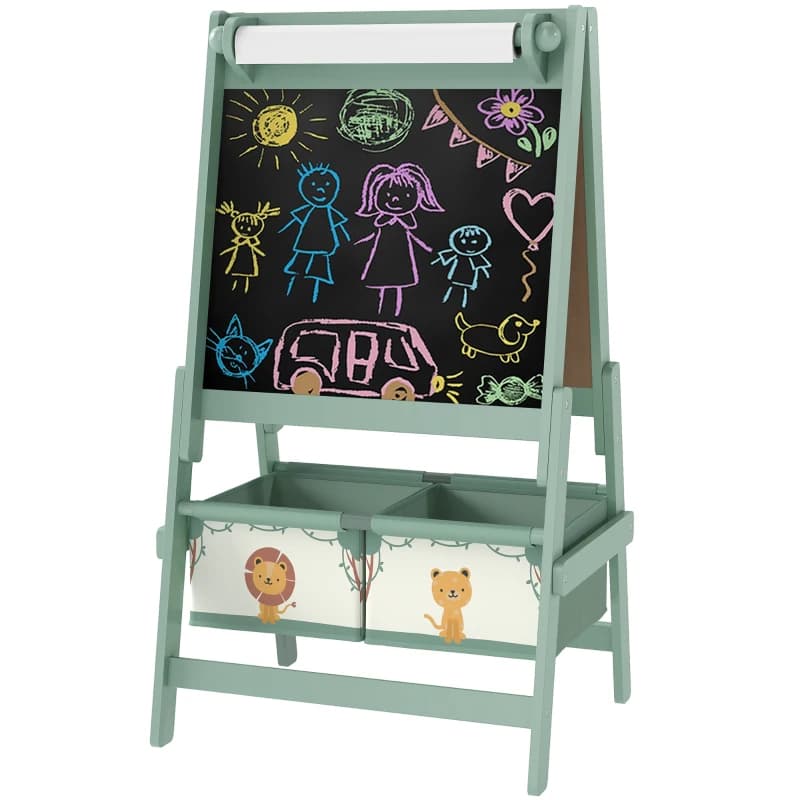 Art Easel For Kids, Double-Sided Whiteboard image 1