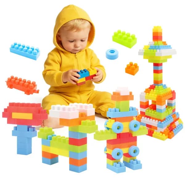 150 PCS Building Blocks Set With Wheels image 1