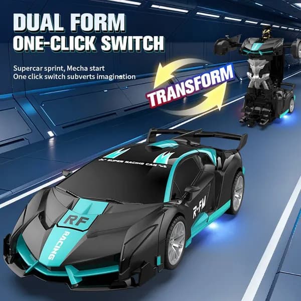Transforming Car Robot, One-Button Deformation R Or image 1