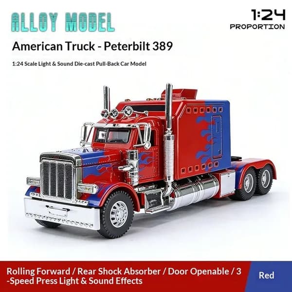 Semi Truck Toys For Boy Heavy Trucks,Metal image 1
