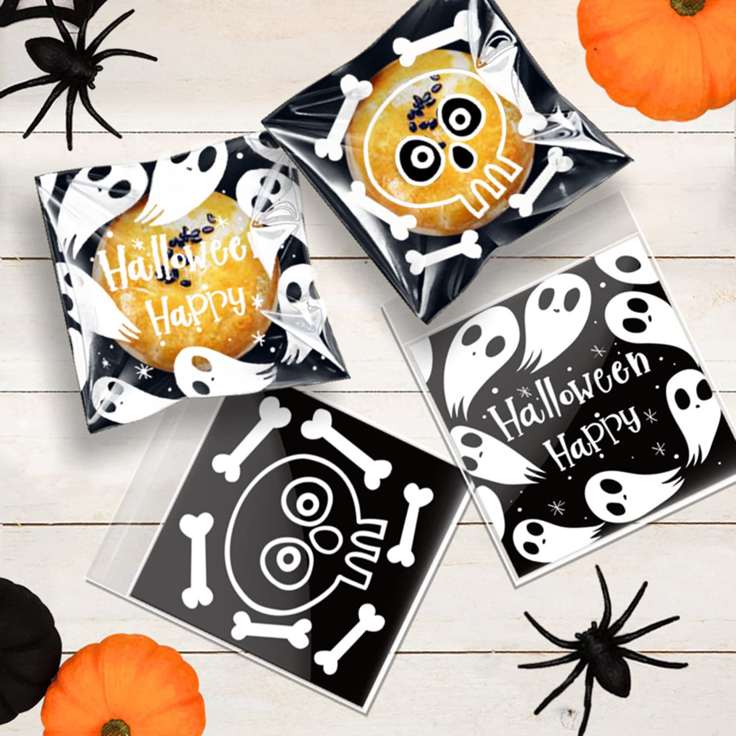 450 Pcs Halloween Cellophane Treat Bags Self-sealing image 6