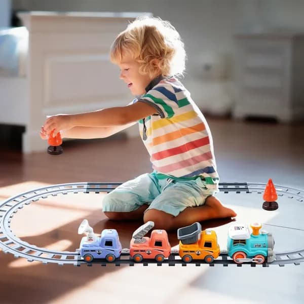 Electric Train Set With Smokes Light Sound image 7