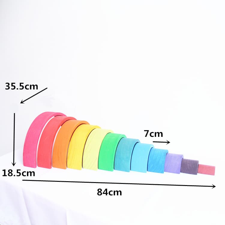 Jigsaw Puzzle Large 12-piece Arch Bridge Rainbow image 2