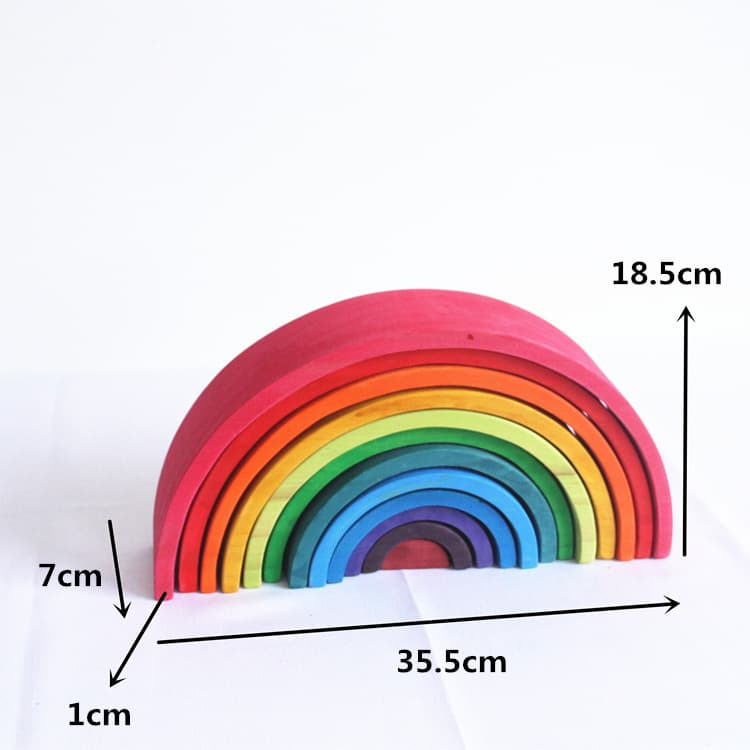 Jigsaw Puzzle Large 12-piece Arch Bridge Rainbow image 4