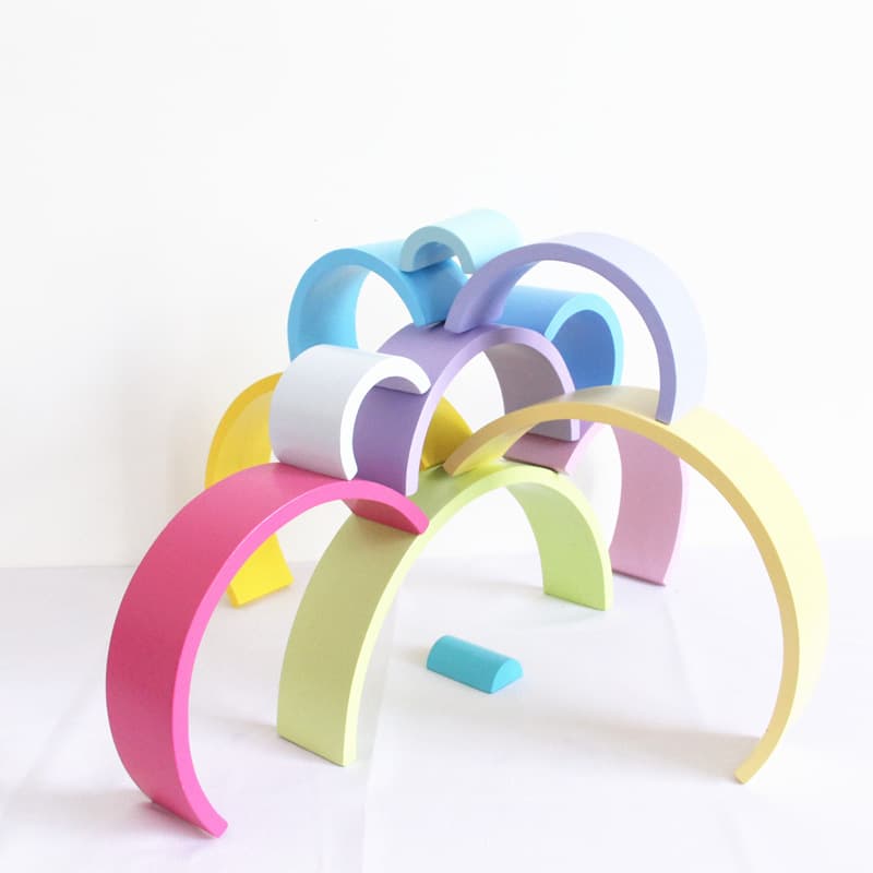 Jigsaw Puzzle Large 12-piece Arch Bridge Rainbow image 6