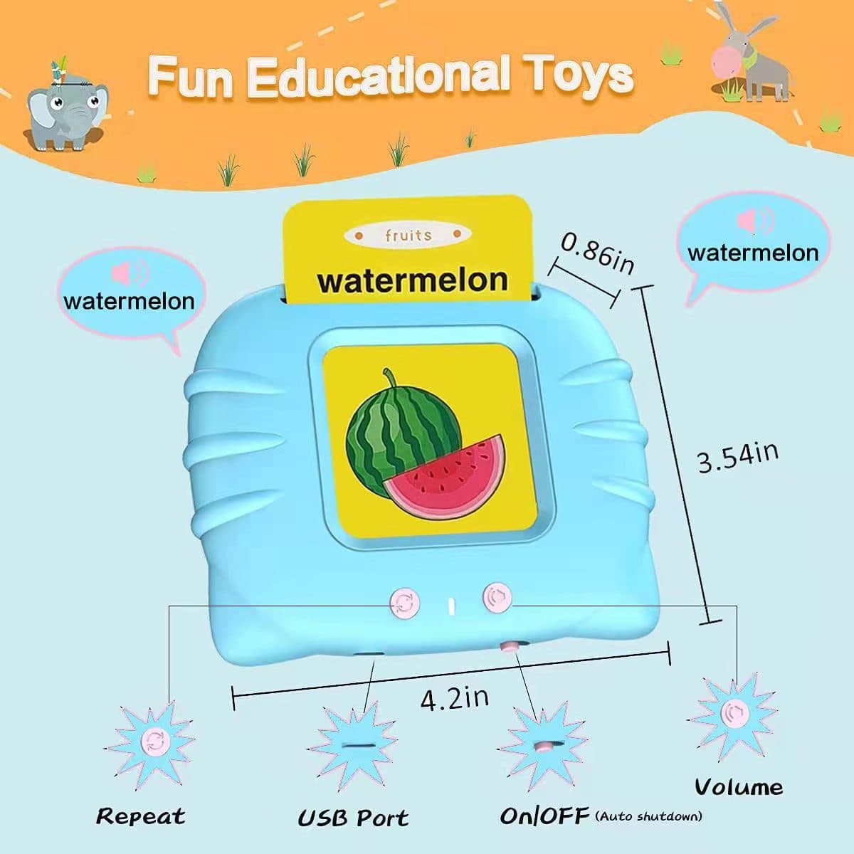 Children's Enlightening Early Education Smart Pure English Card image 6