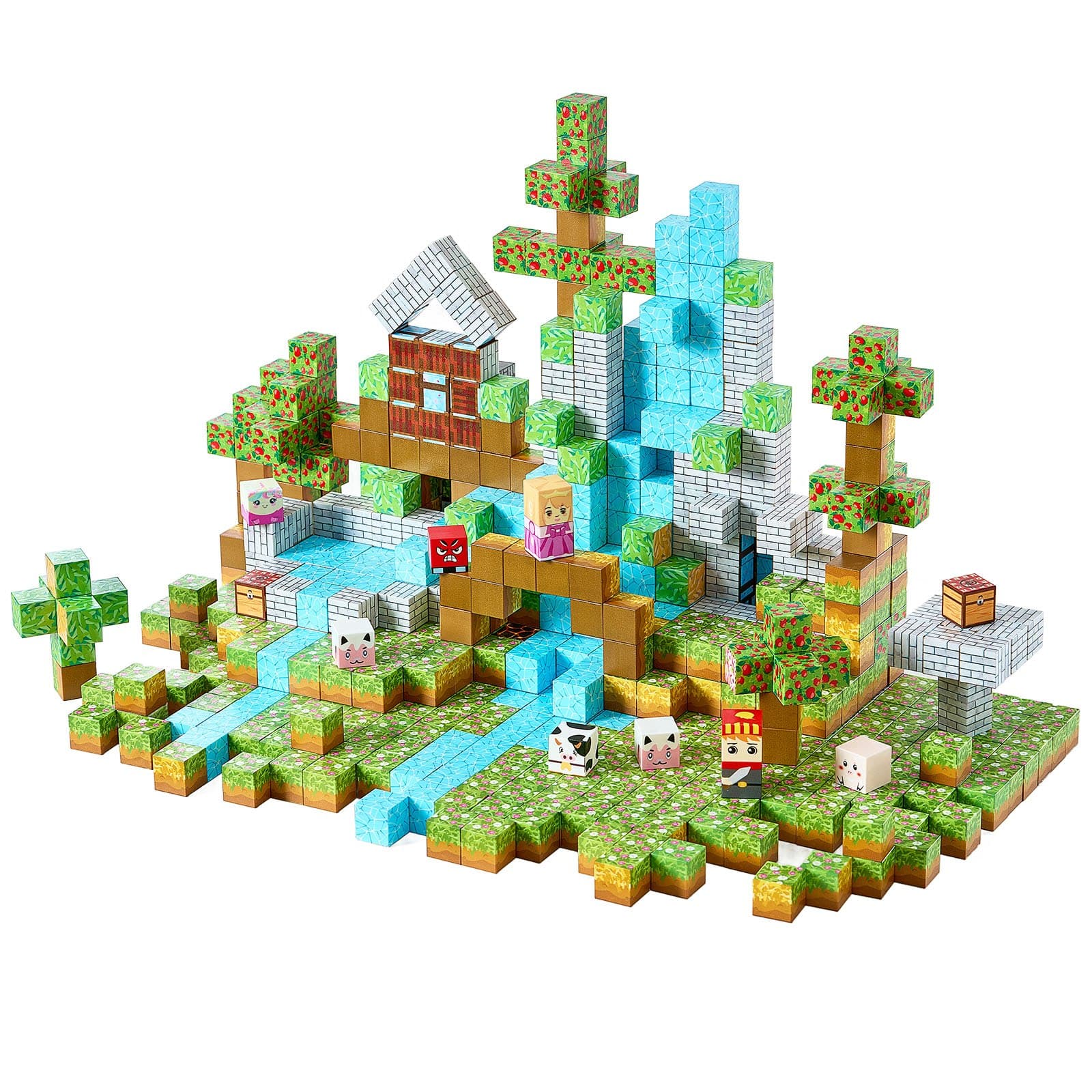 Magnetic Blocks 150 PCS Forest Castle Set image 2