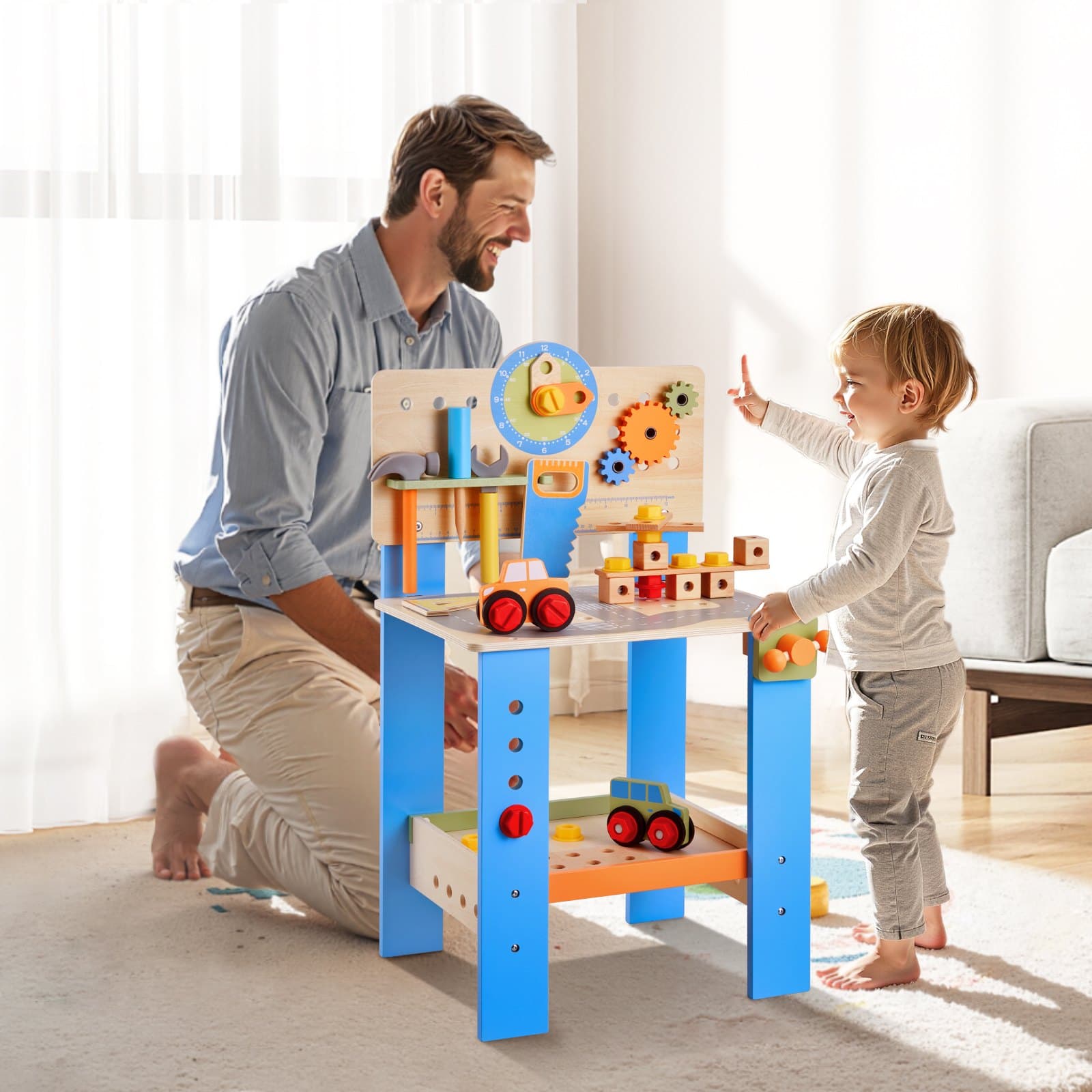 Wooden Tool Bench For Kids 3 Years+ image 2