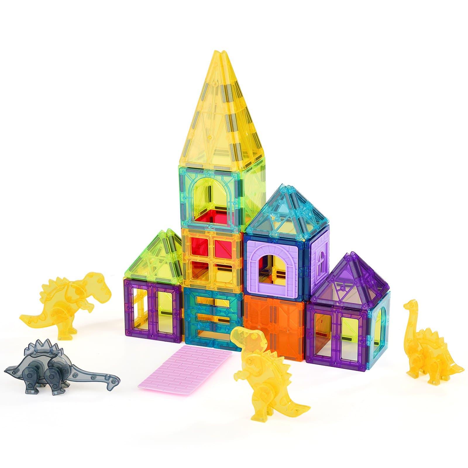 Magnetic Tiles, 56 PCS Magnetic Animals Building image 2