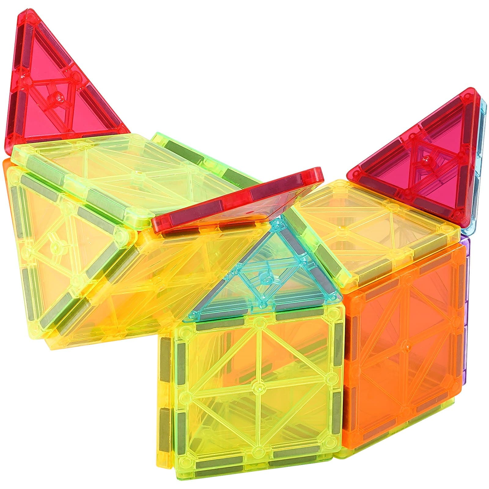 Magnetic Tiles, 55 PCS Magnetic Building Blocks image 2