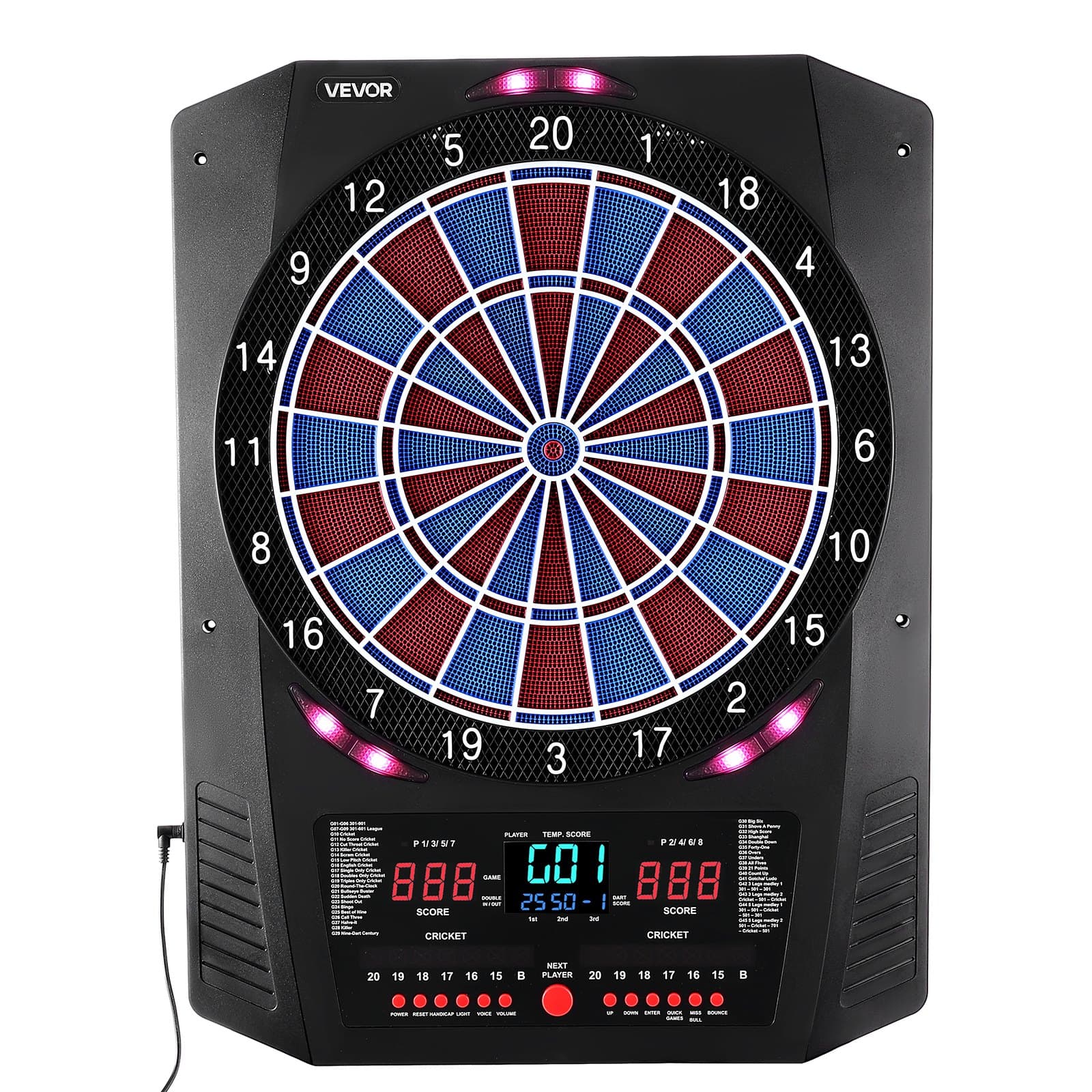Electronic Dart Board, 13.5" Target Dartboard With image 2