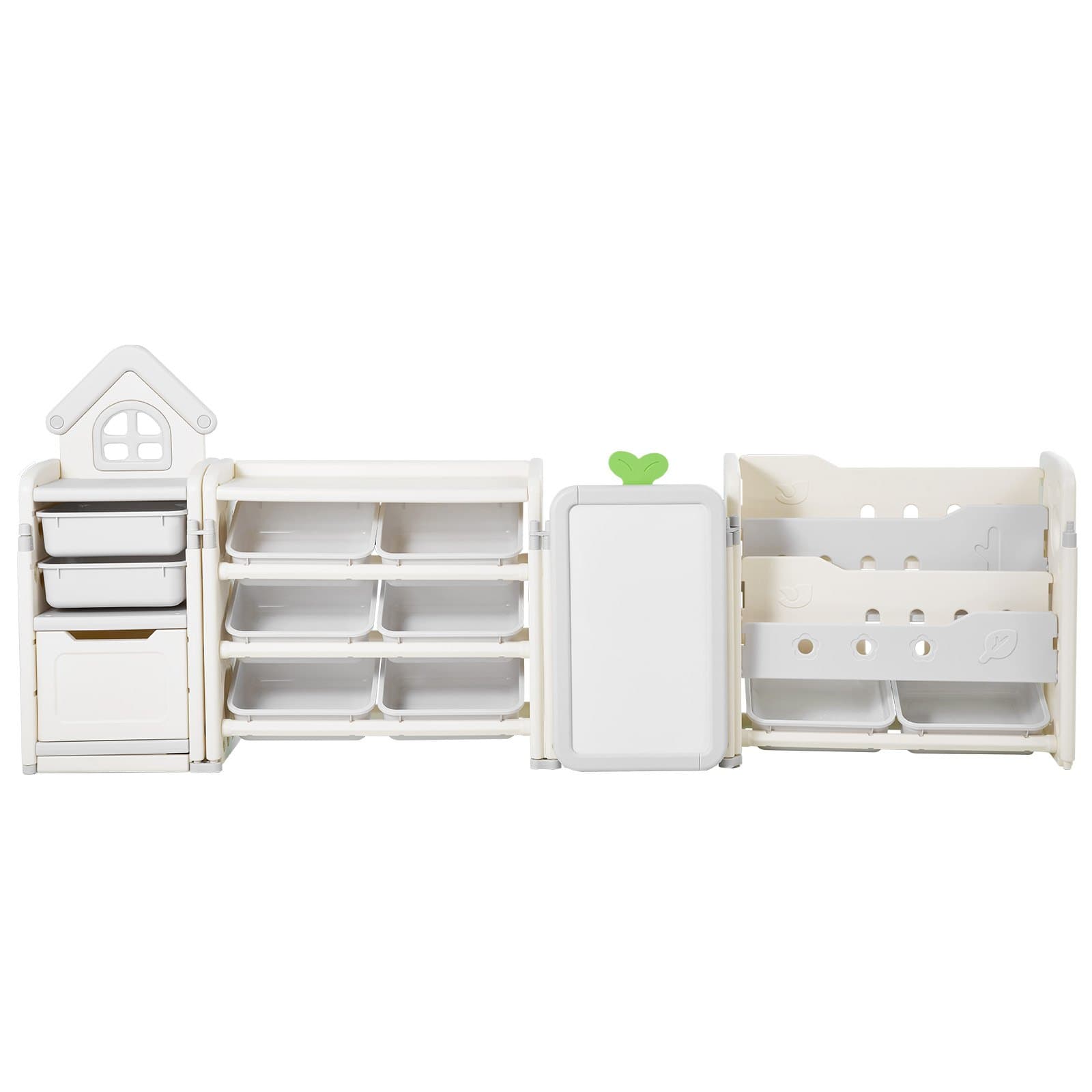 Kids Toy Storage With Bookshelf, 4-Tier Large image 2