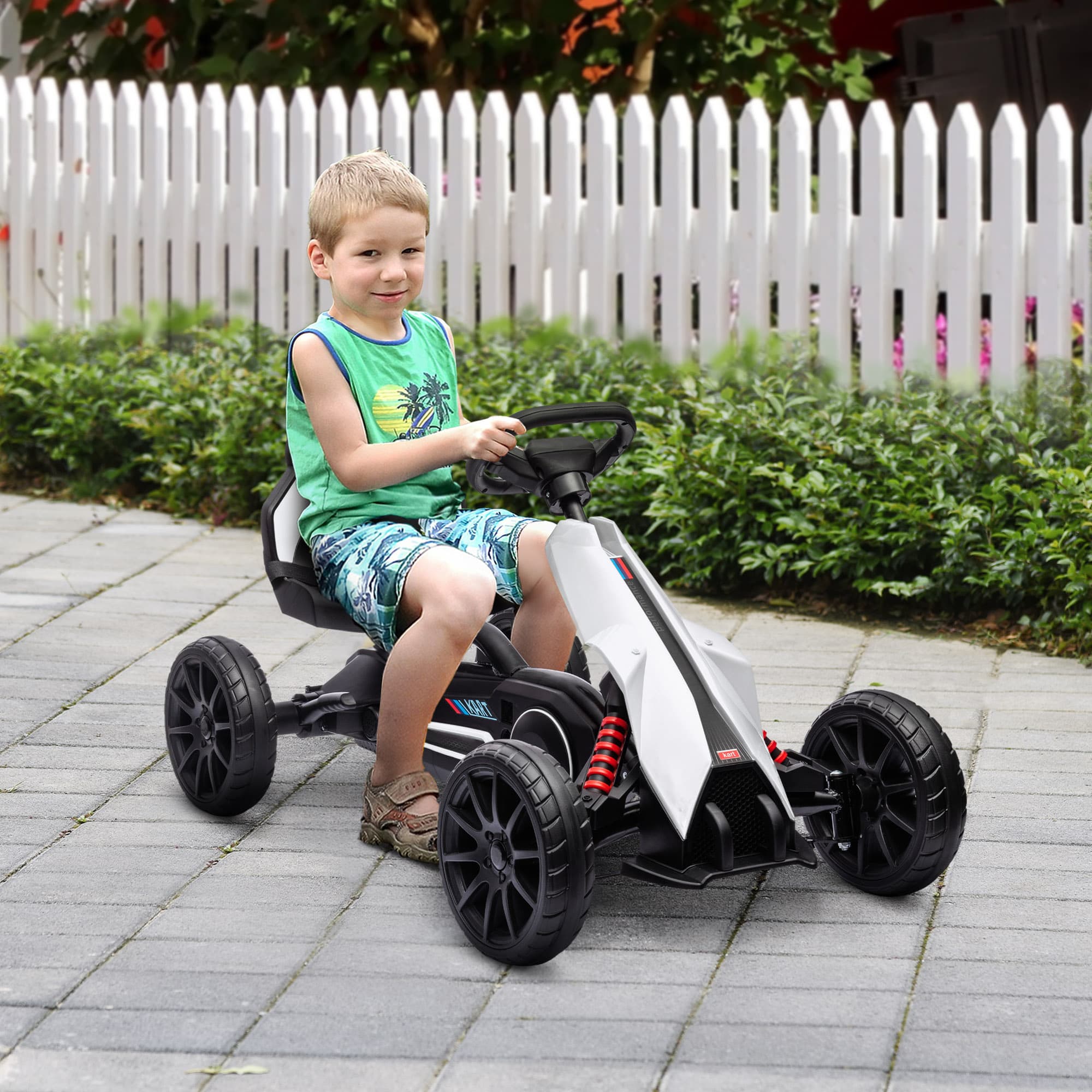 Kids Pedal Go Kart W/ Adjustable Seat image 2