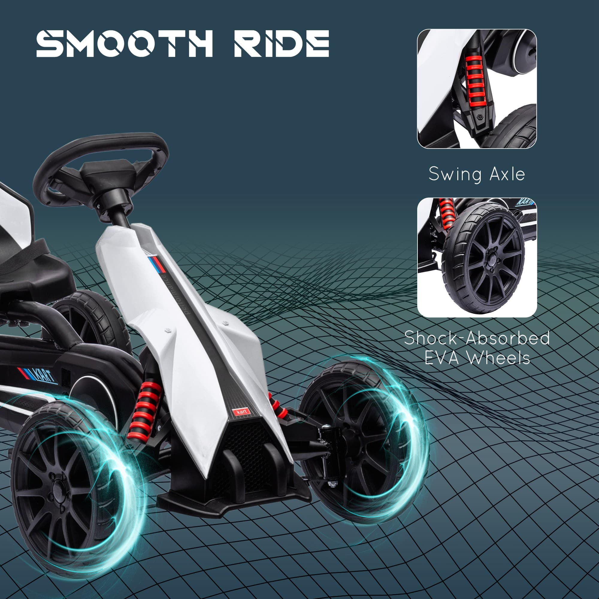 Kids Pedal Go Kart W/ Adjustable Seat image 6