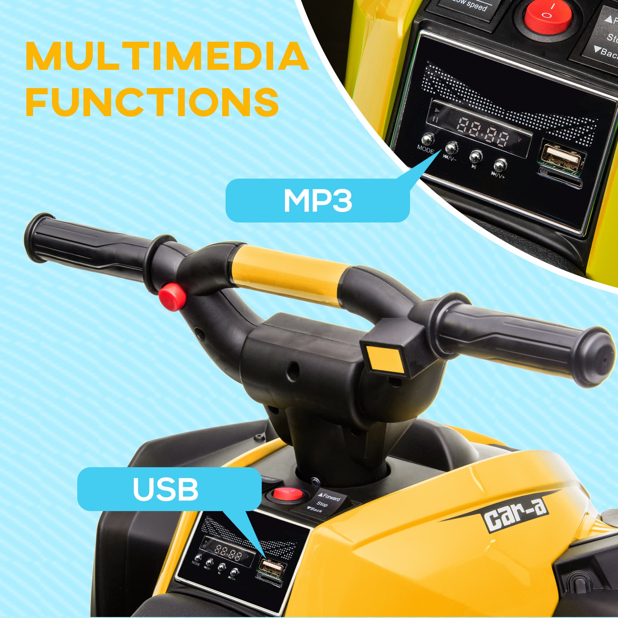 12V Kids ATV Quad Car with Forward image 5