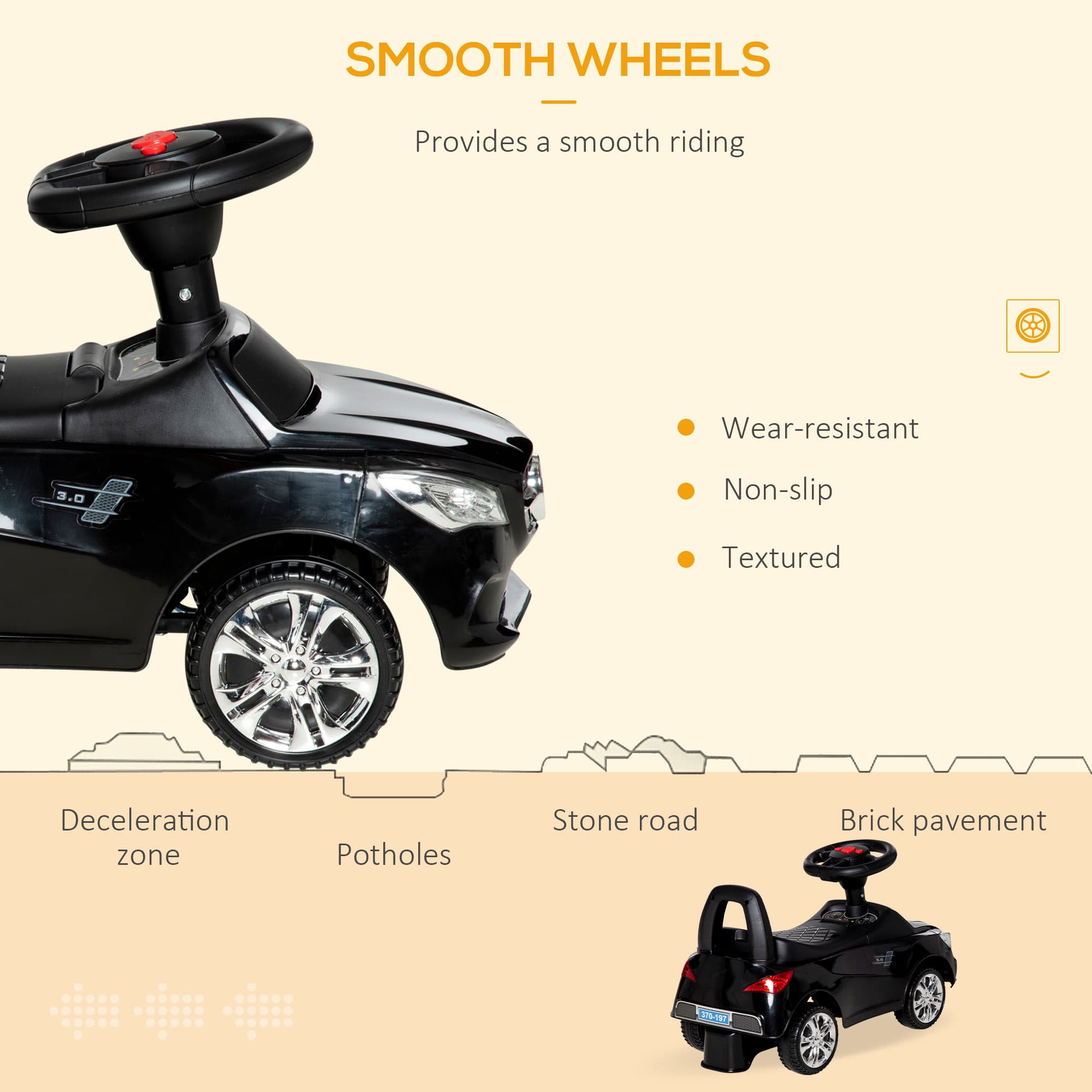 Kids Ride On Push Car, Foot-to-Floor Walking image 5