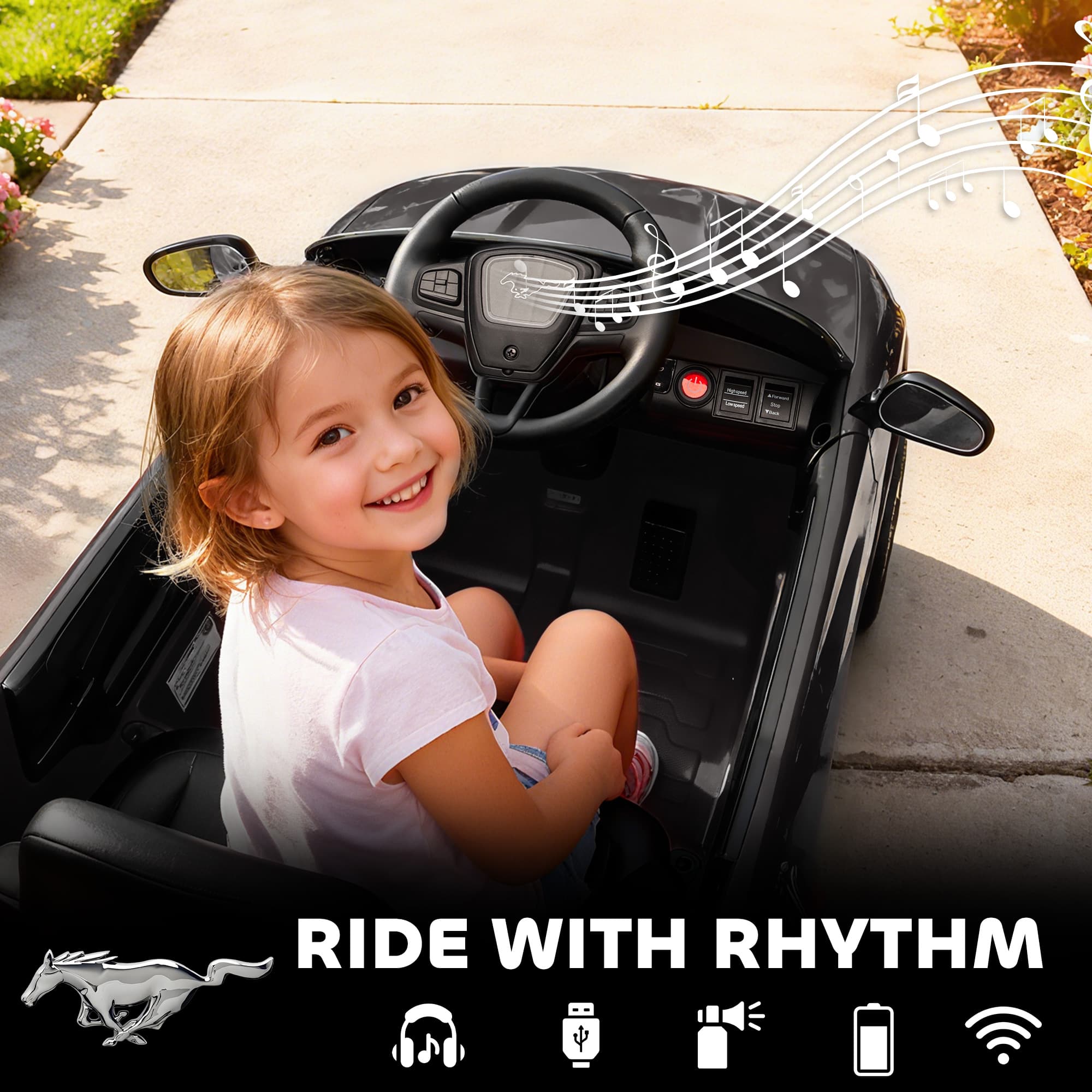 12V Kids Ride On Car, Licensed Ford image 7