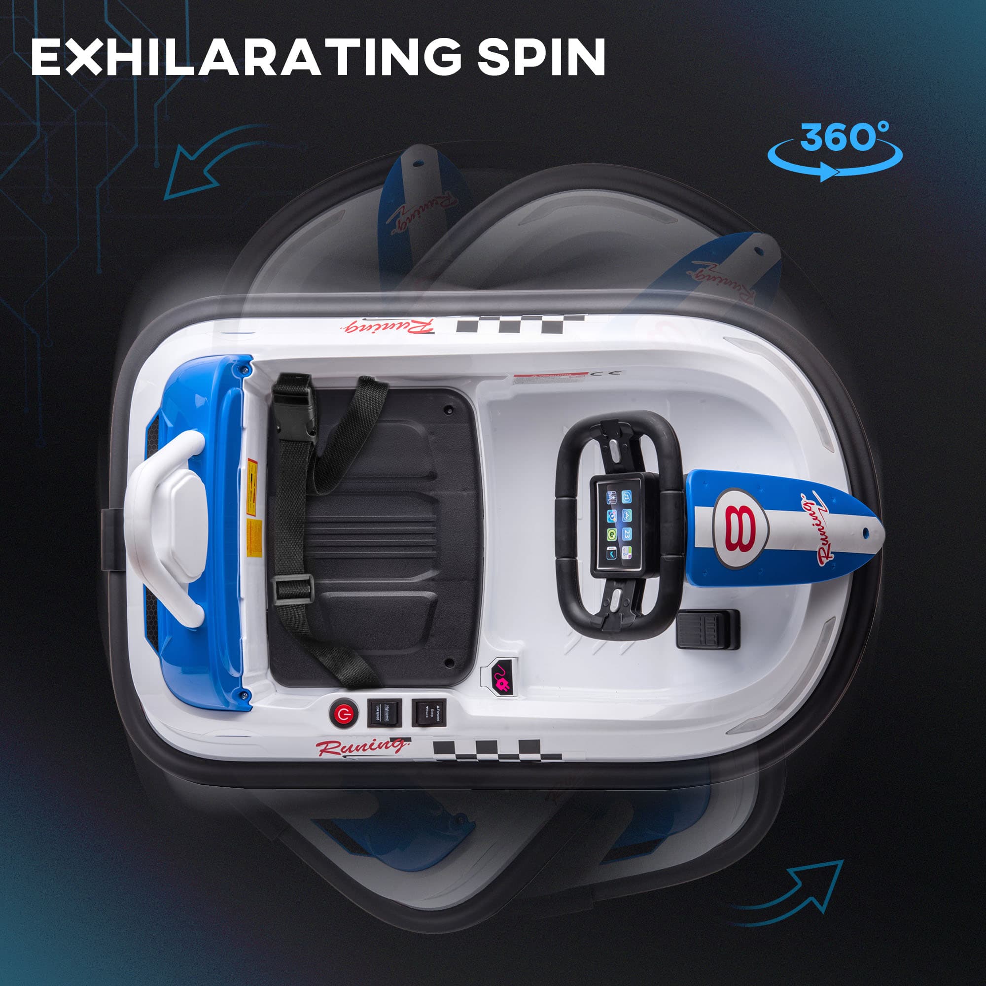 Bumper Car for Kids, 360° Rotation 6V image 4