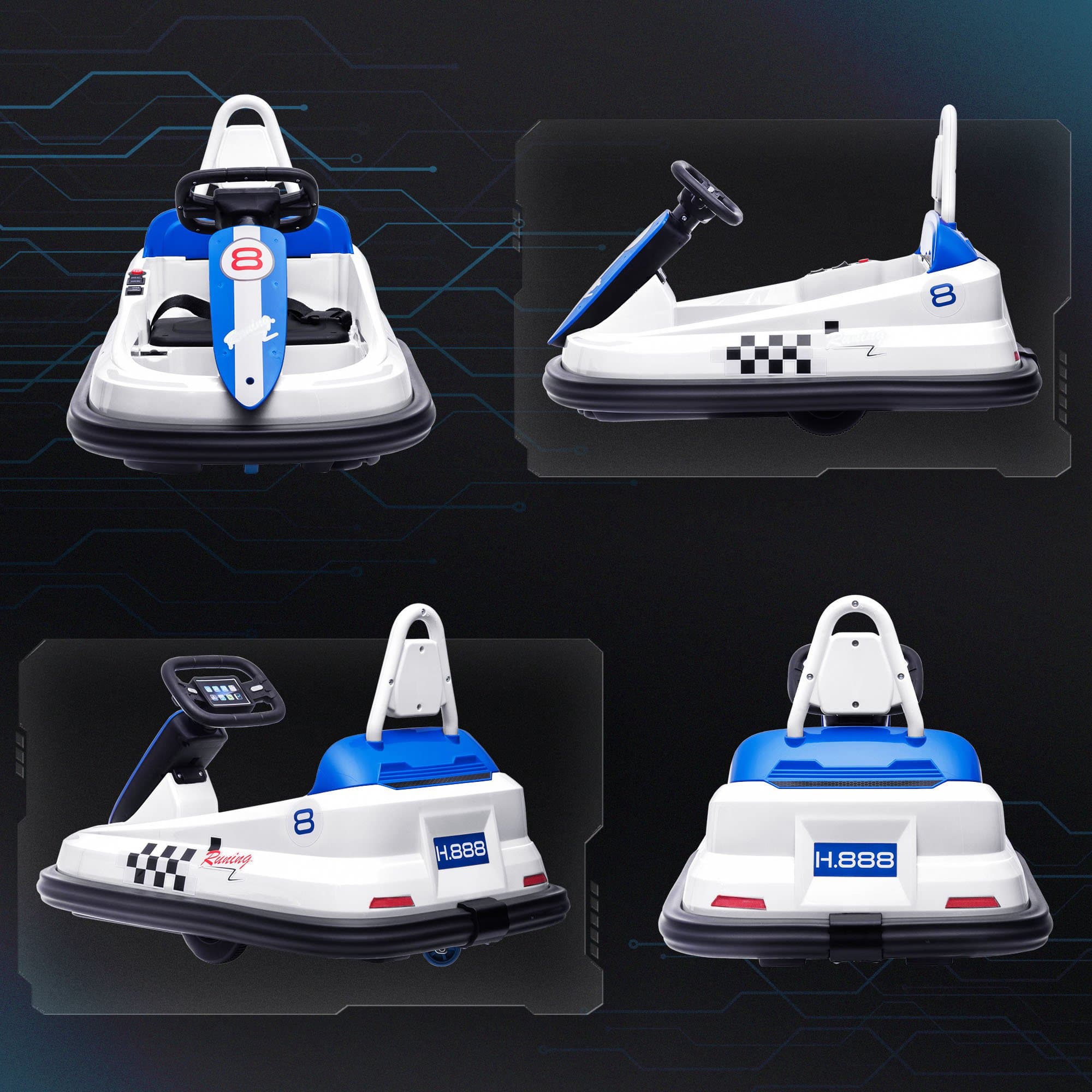 Bumper Car for Kids, 360° Rotation 6V image 8