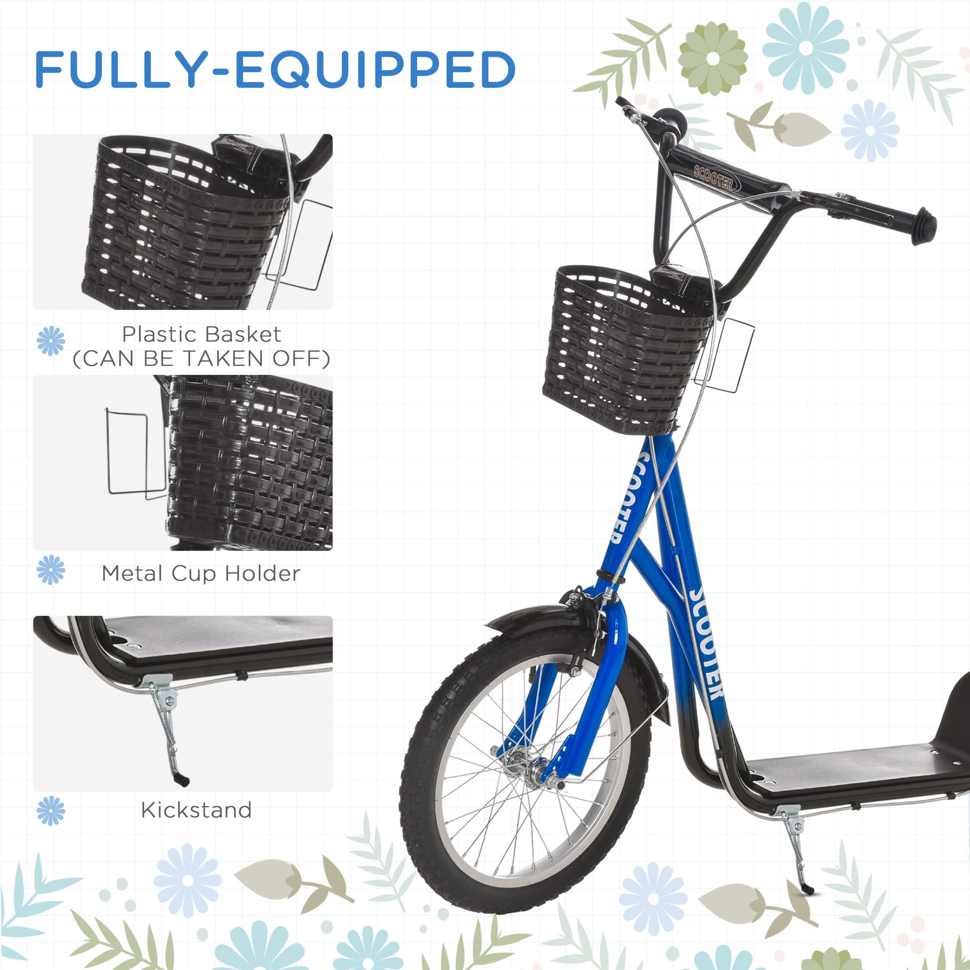 Youth Scooter, Kick Scooter with Adjustable Handlebars image 6