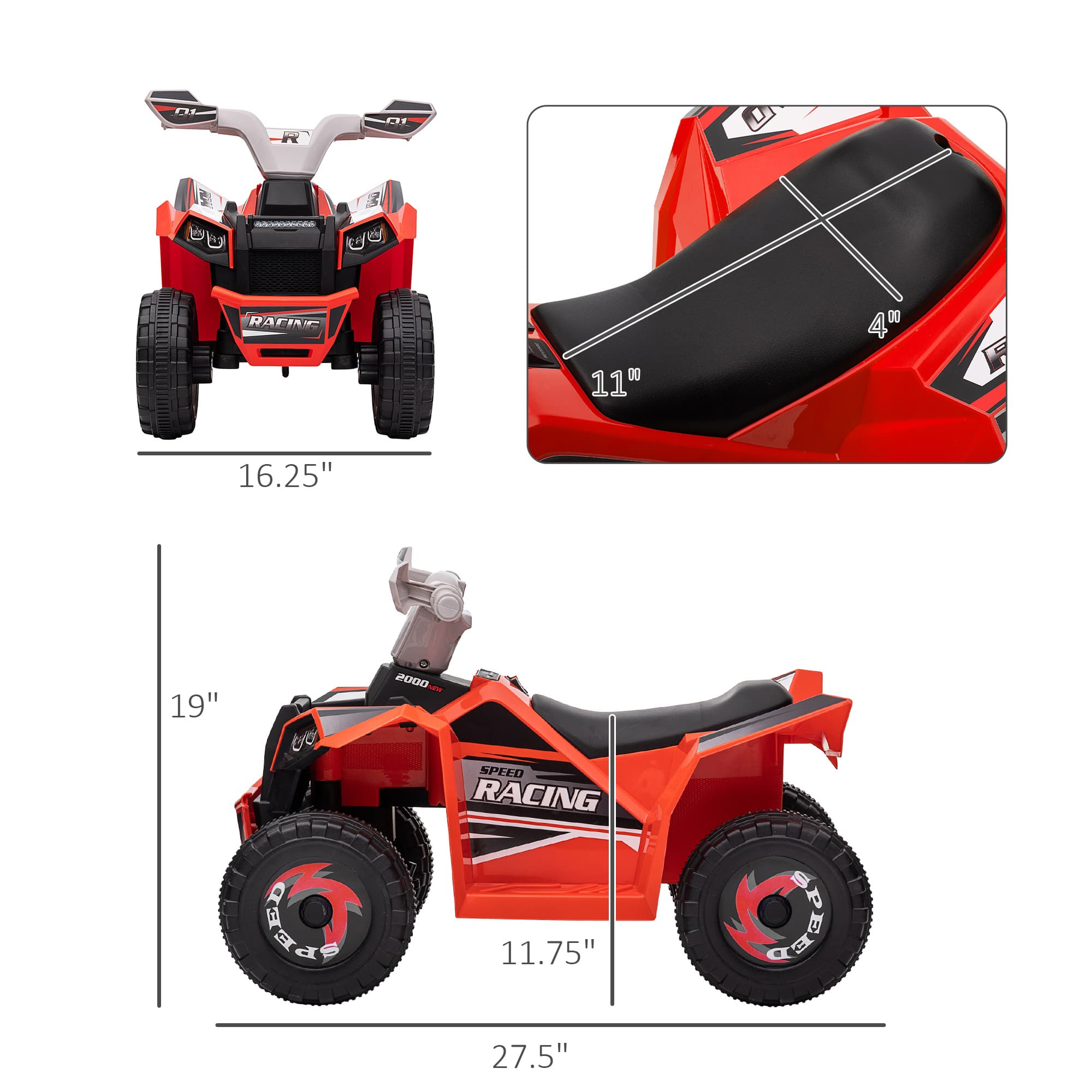 6V Electric Toy Car with Forward Backward image 3