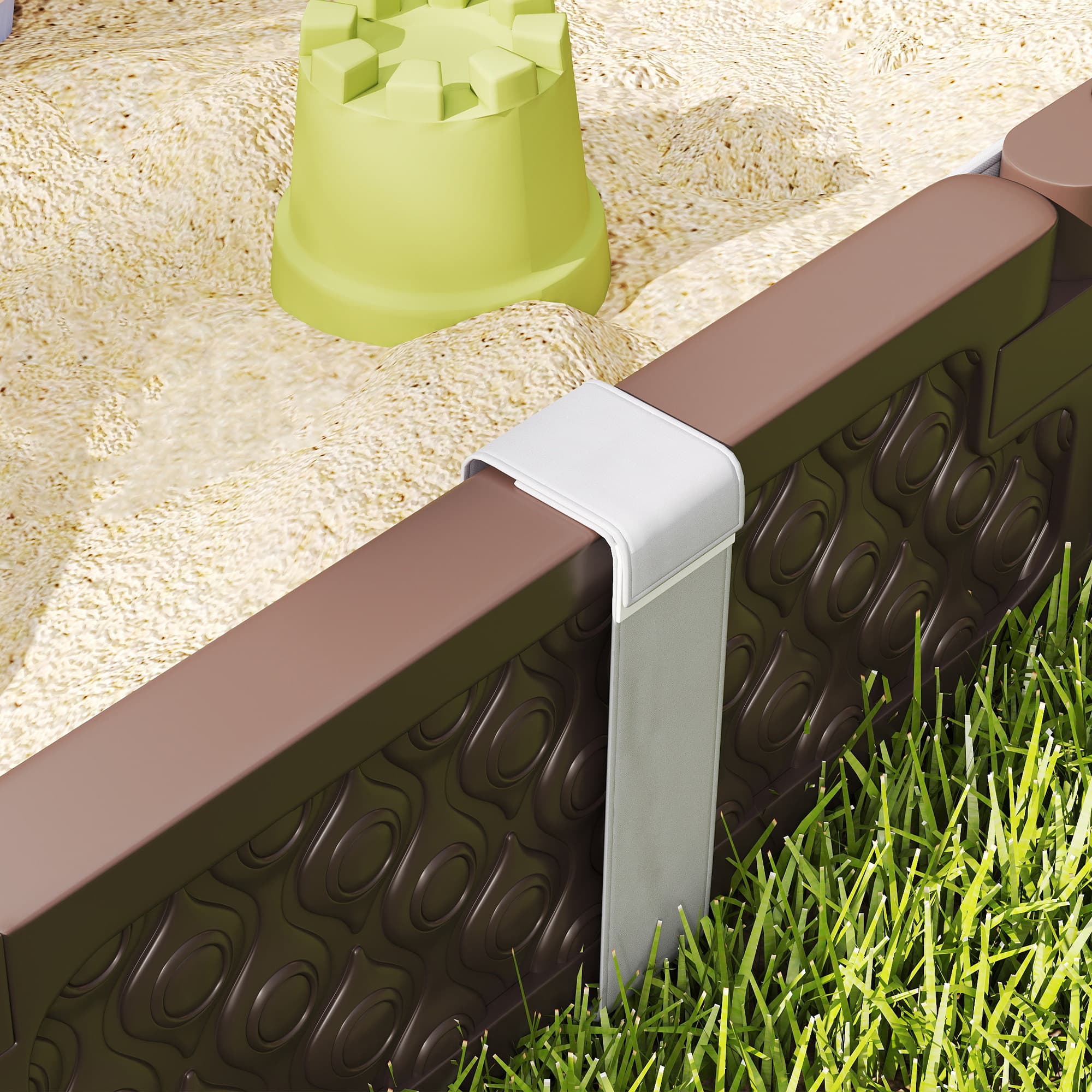 Kids Sandbox with Cover, 4 Corner Seats image 8