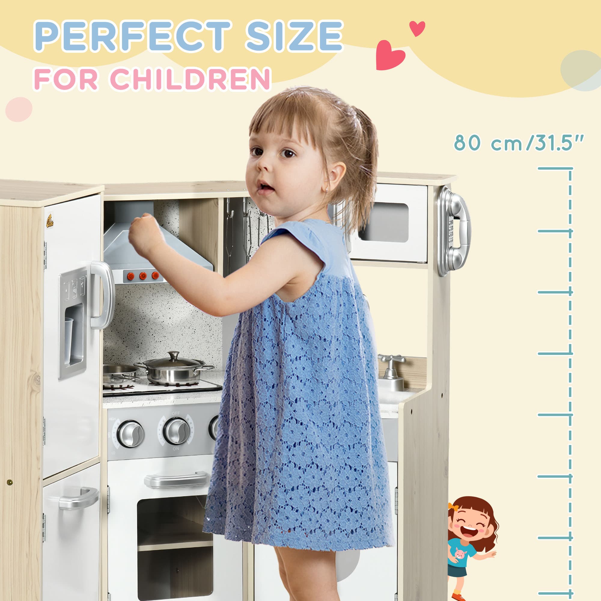 Ultra-Big Corner Kids Kitchen Playset with Sound image 7