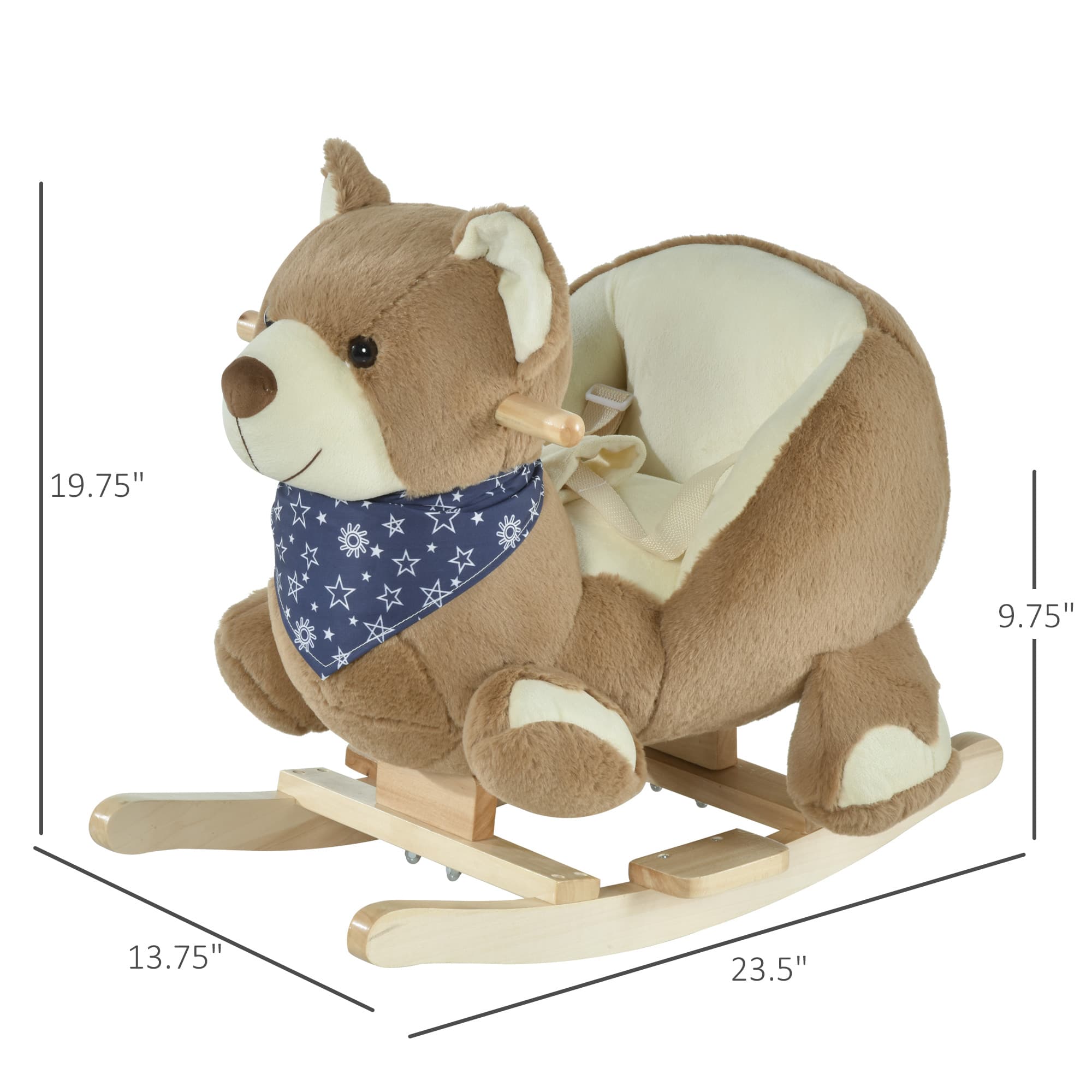 Baby Rocking Horse with Lullaby, Ride On image 3