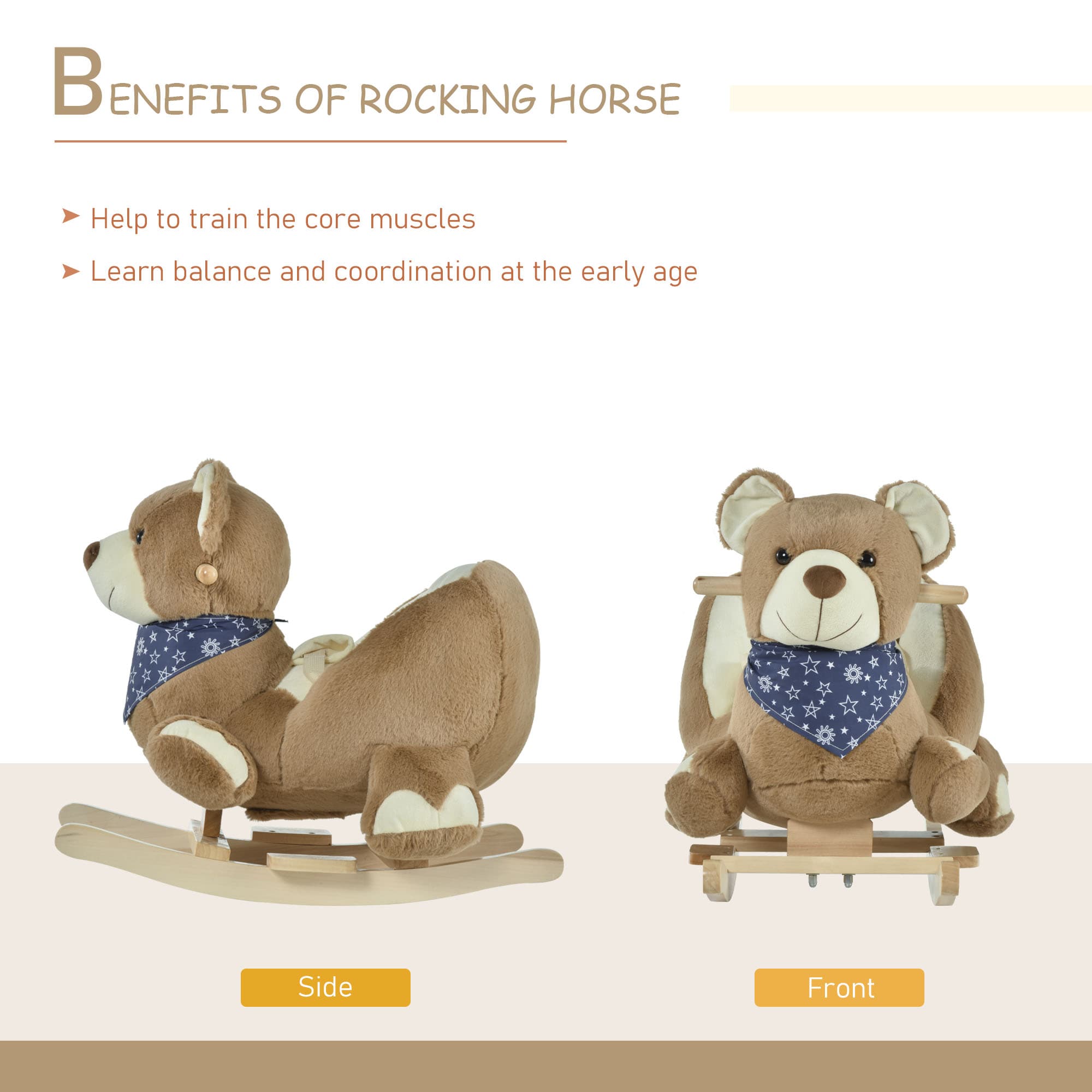 Baby Rocking Horse with Lullaby, Ride On image 6