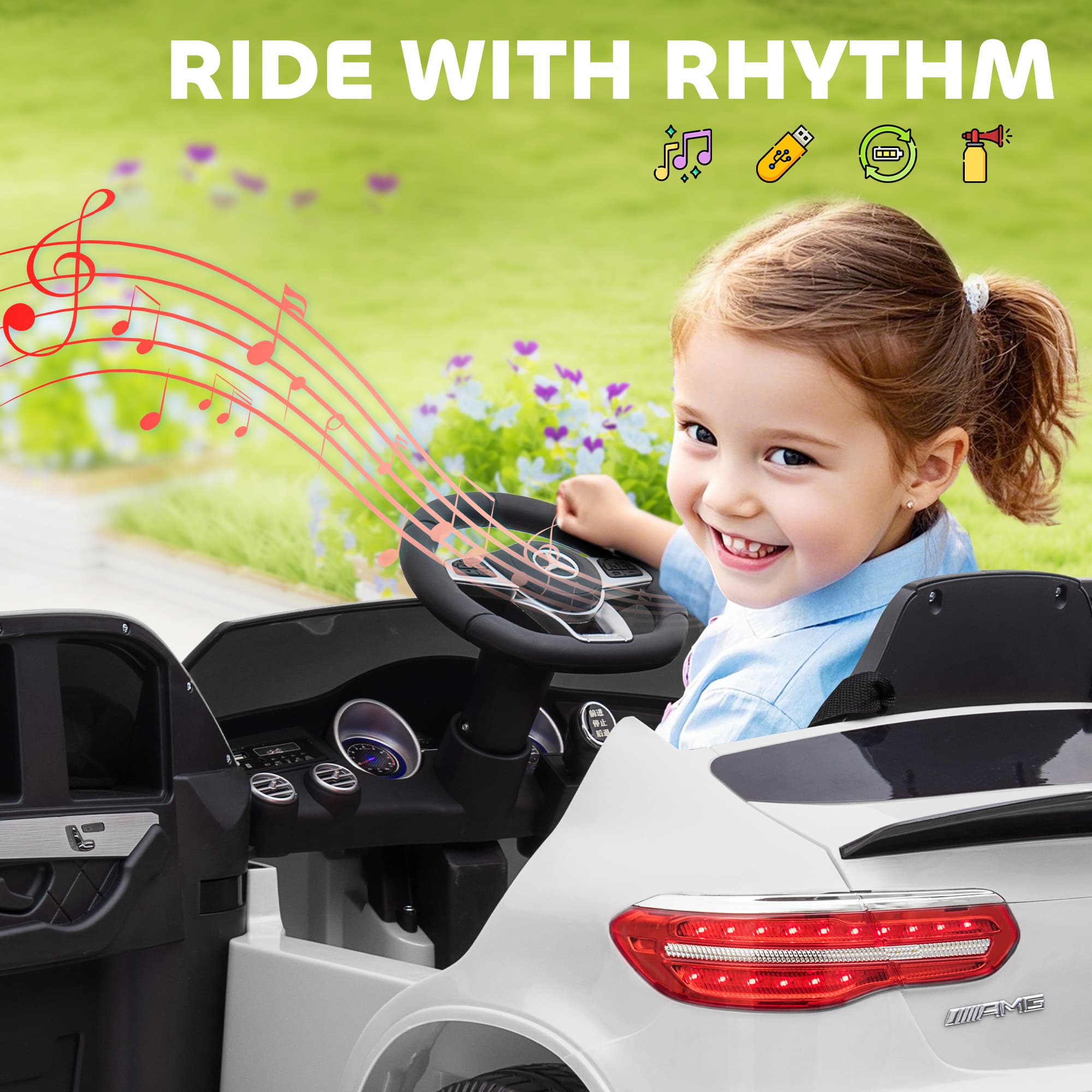 12V Toddler Ride On Car with Remote image 7