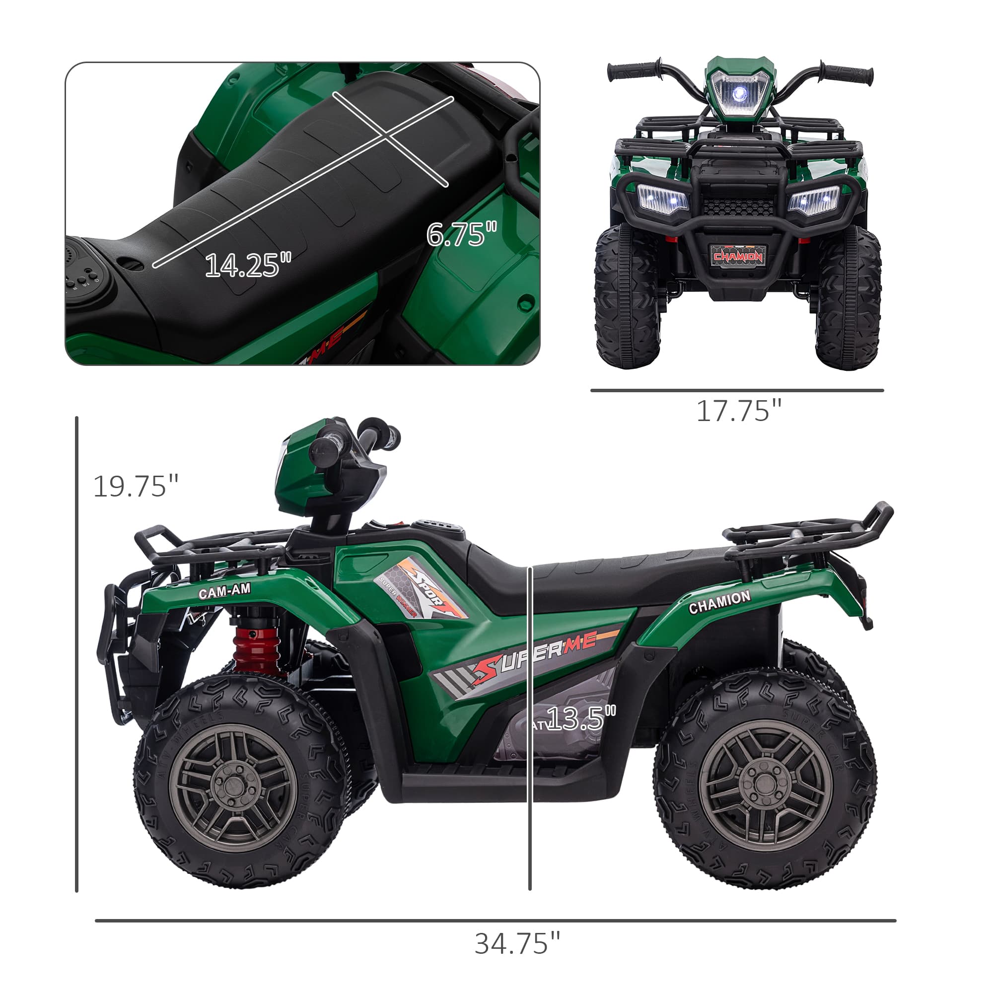 12V Electric Toy Car with Forward Backward image 3