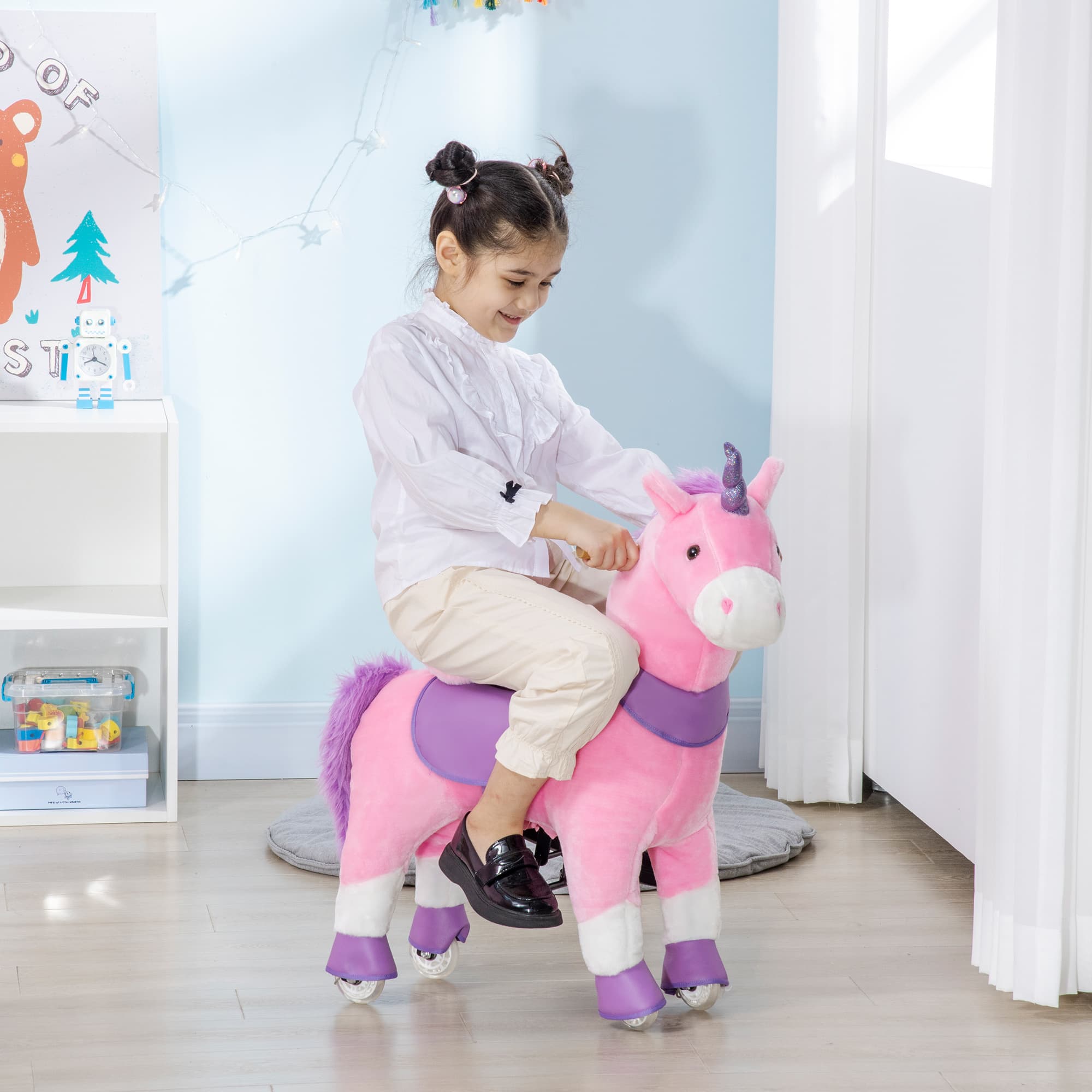 Ride On Real Walking Unicorn with Sparkly image 2