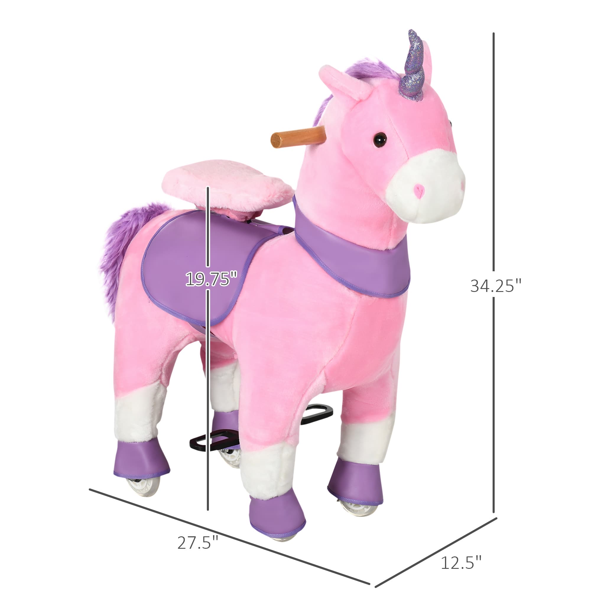 Ride On Real Walking Unicorn with Sparkly image 3
