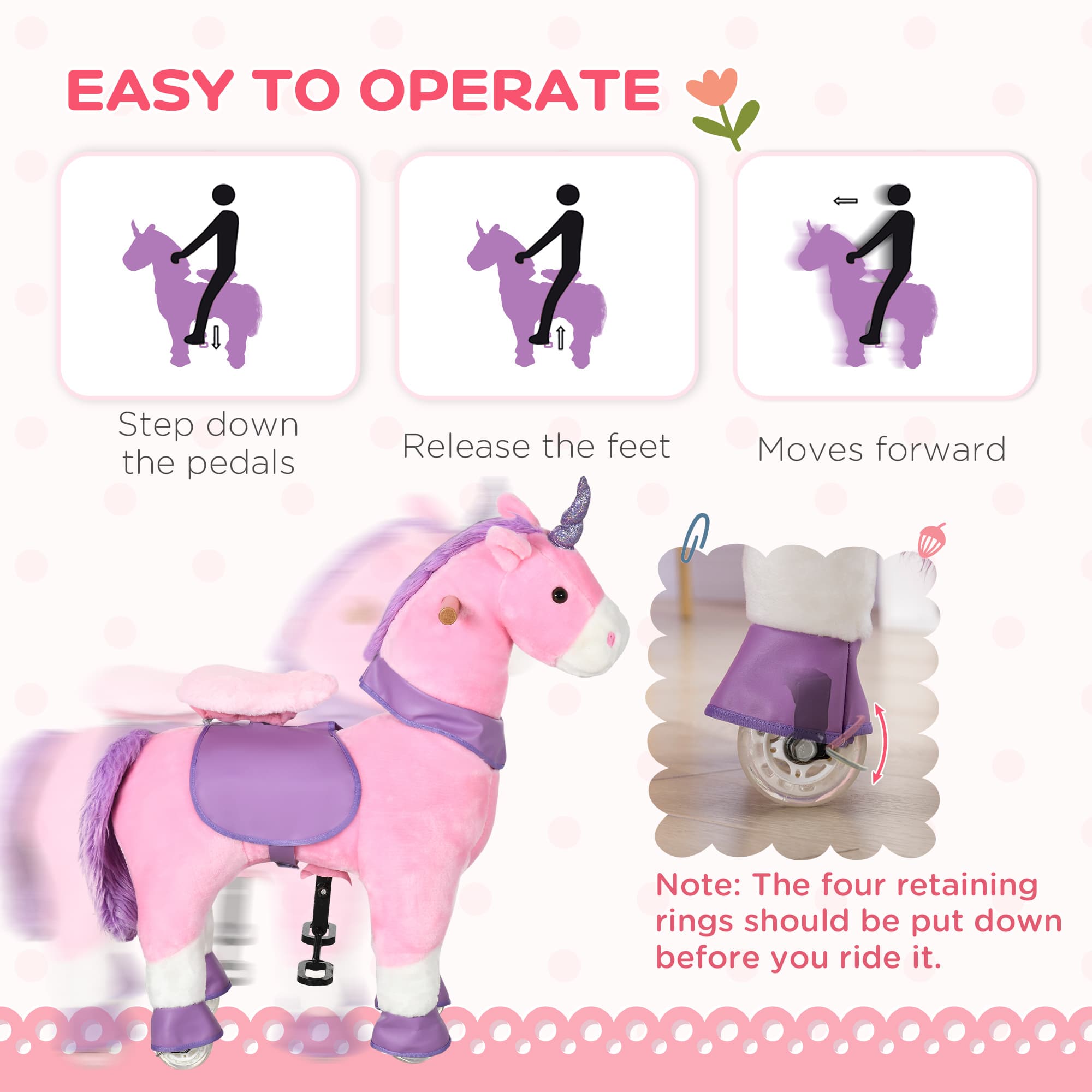 Ride On Real Walking Unicorn with Sparkly image 5
