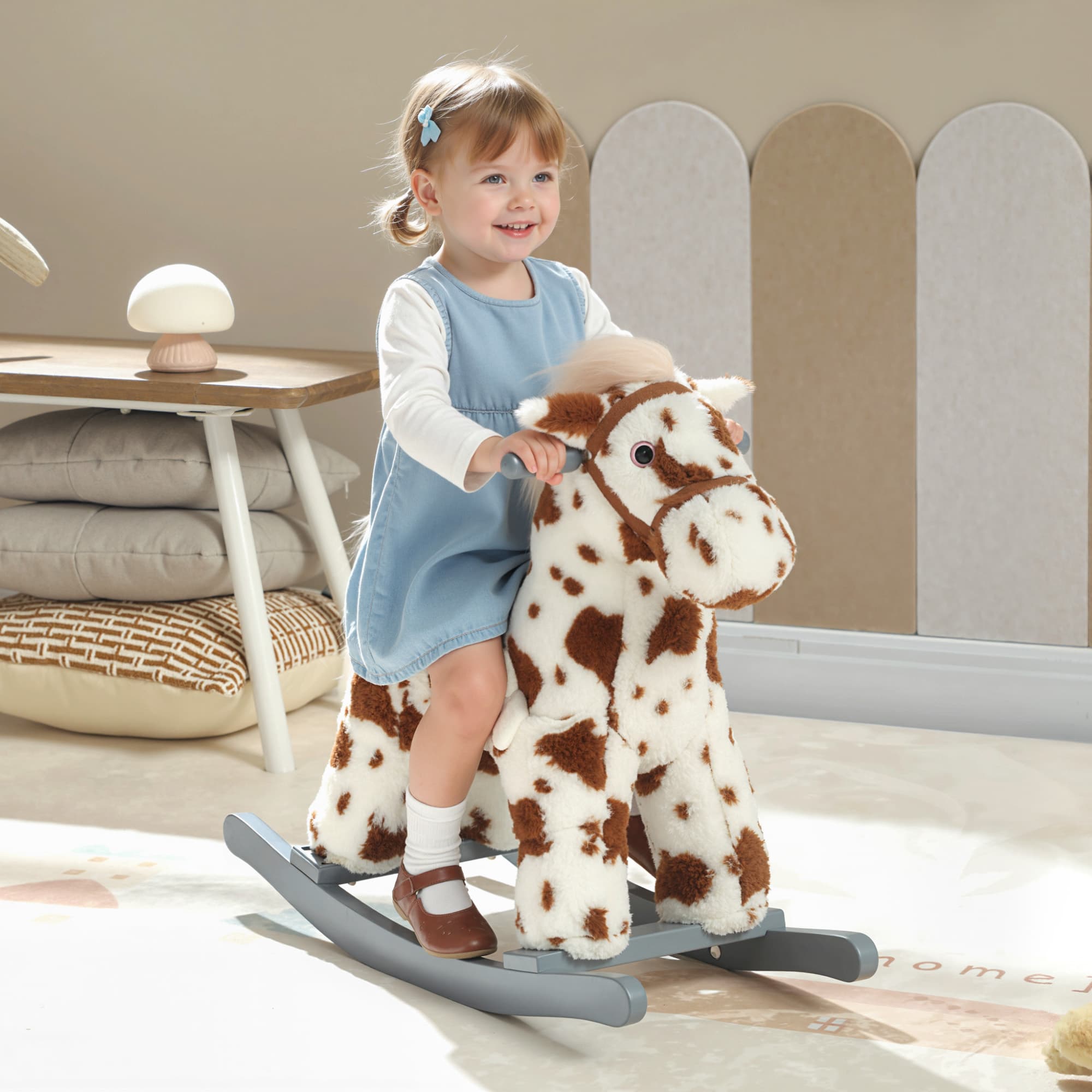 Rocking Horse, Animal Rocker with Rabbit Toy image 2