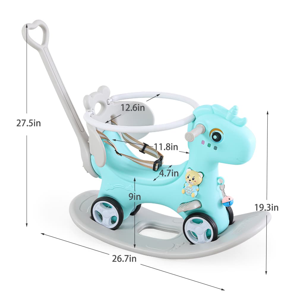 Rocking Horse For Toddlers, Balance Bike Ride image 2