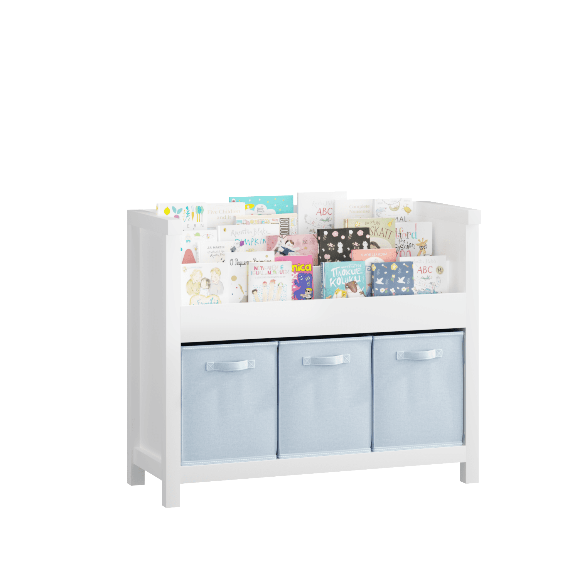 Kids Bookshelf With 3 Tier Front-Facing Storage image 8