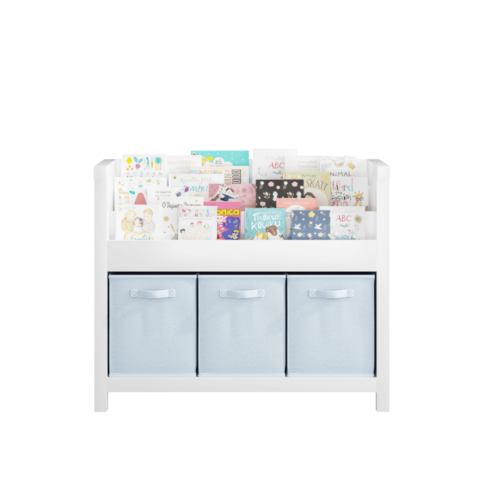 Kids Bookshelf With 3 Tier Front-Facing Storage image 7