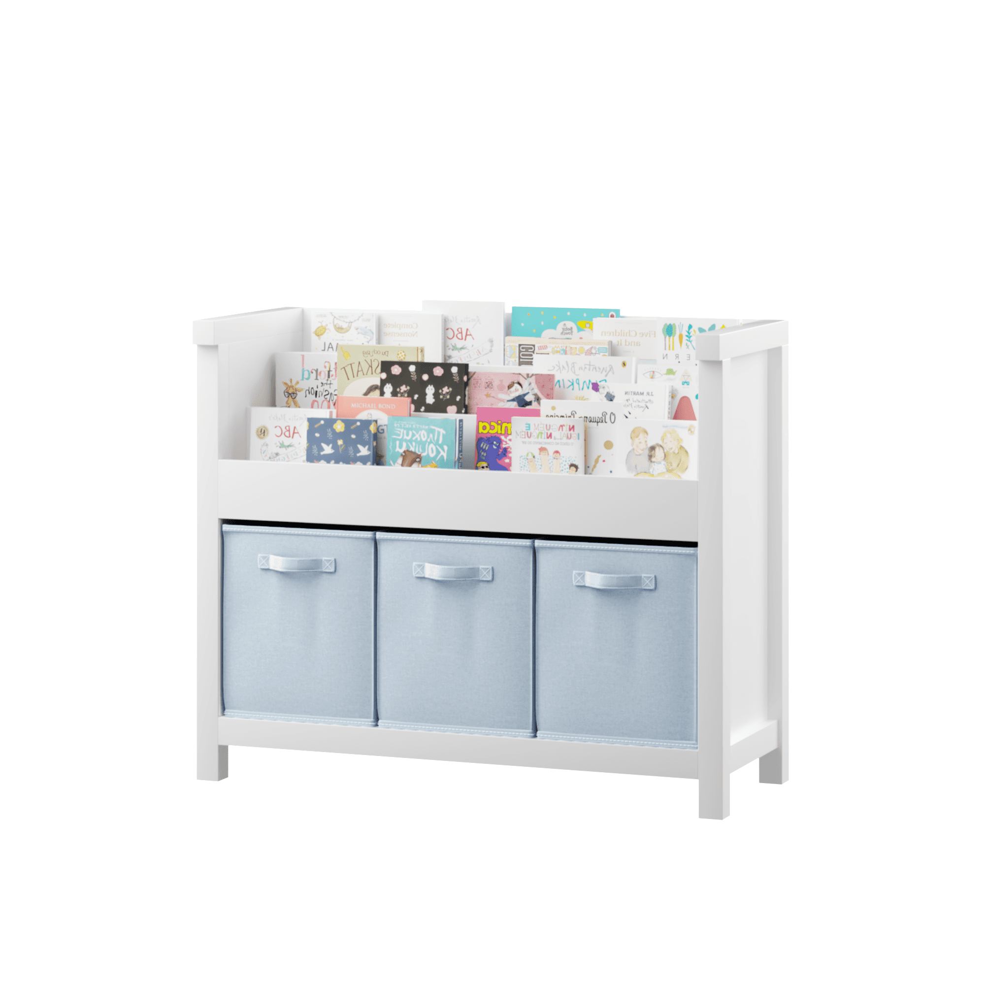 Kids Bookshelf With 3 Tier Front-Facing Storage image 6
