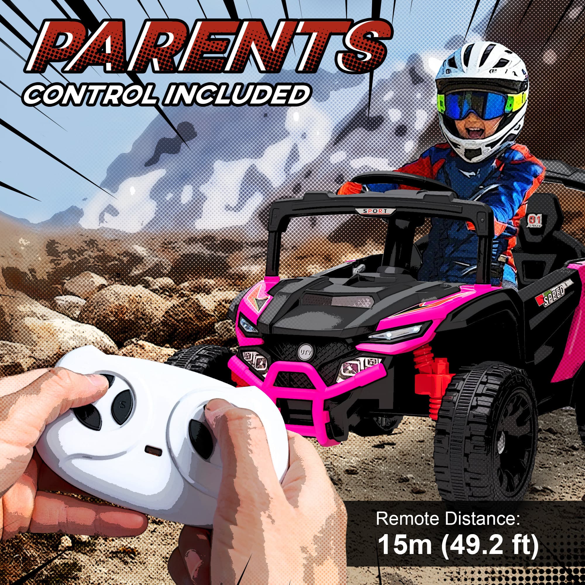 12V Kids Ride On Truck, Battery Powered image 5