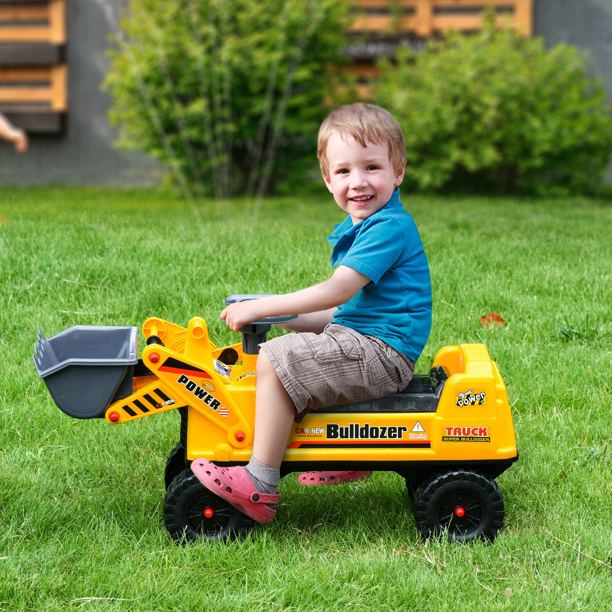 Kids Bulldozer Ride-On Toy for Toddler with image 2