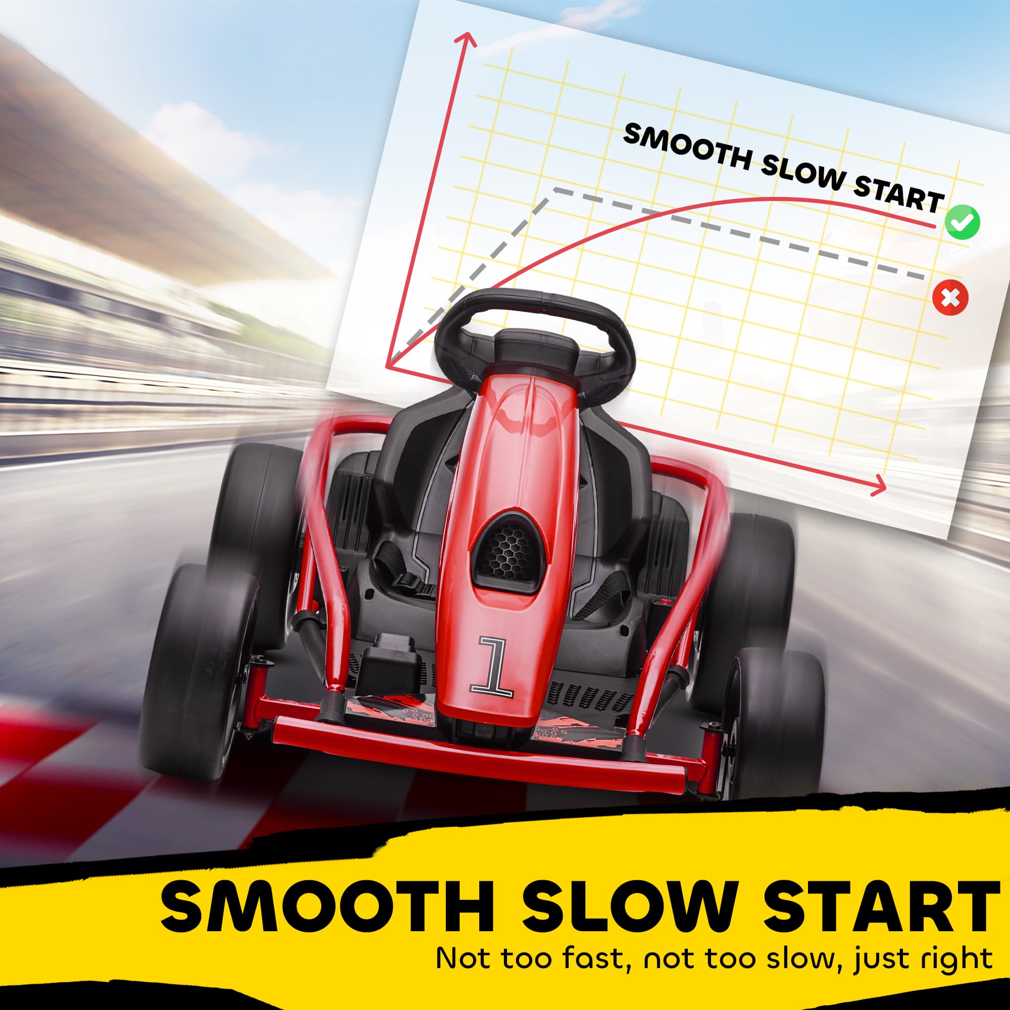 24V Electric Go Kart for Kids, Drift image 7
