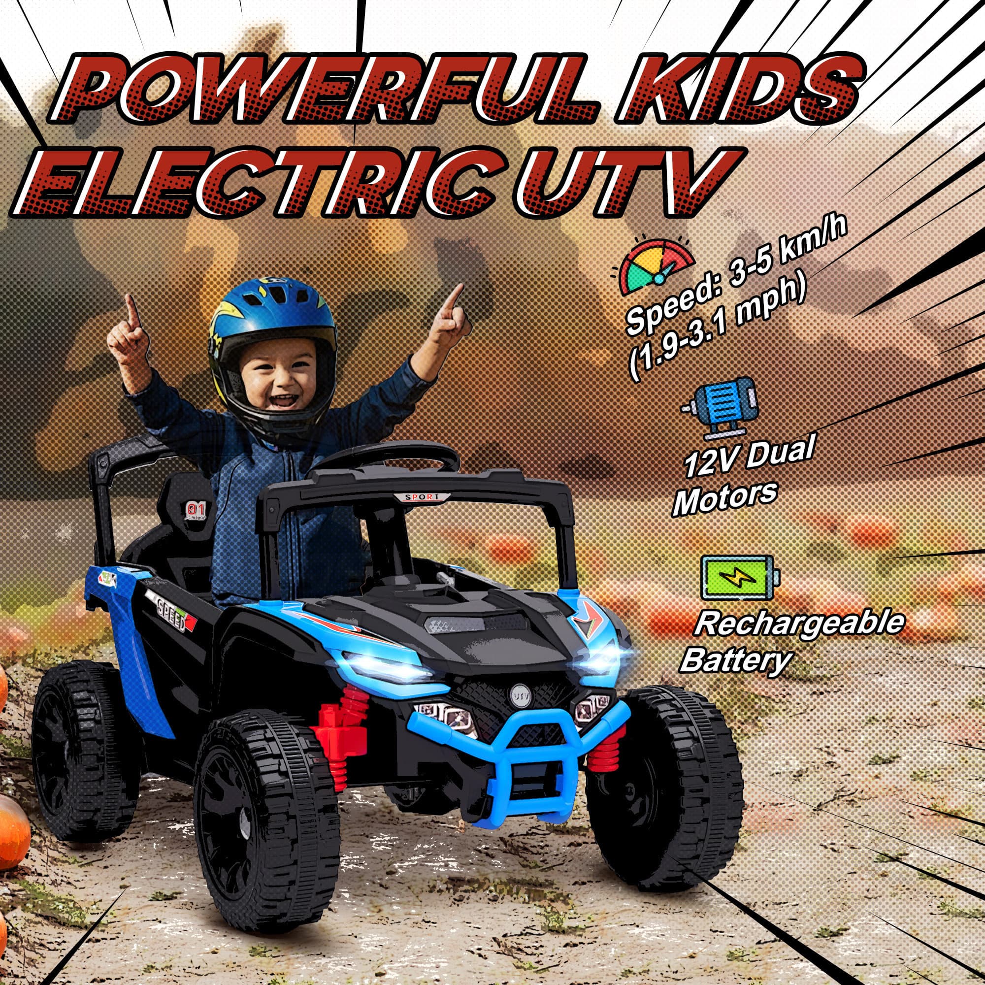 12V Kids Ride On Truck, Battery Powered image 4