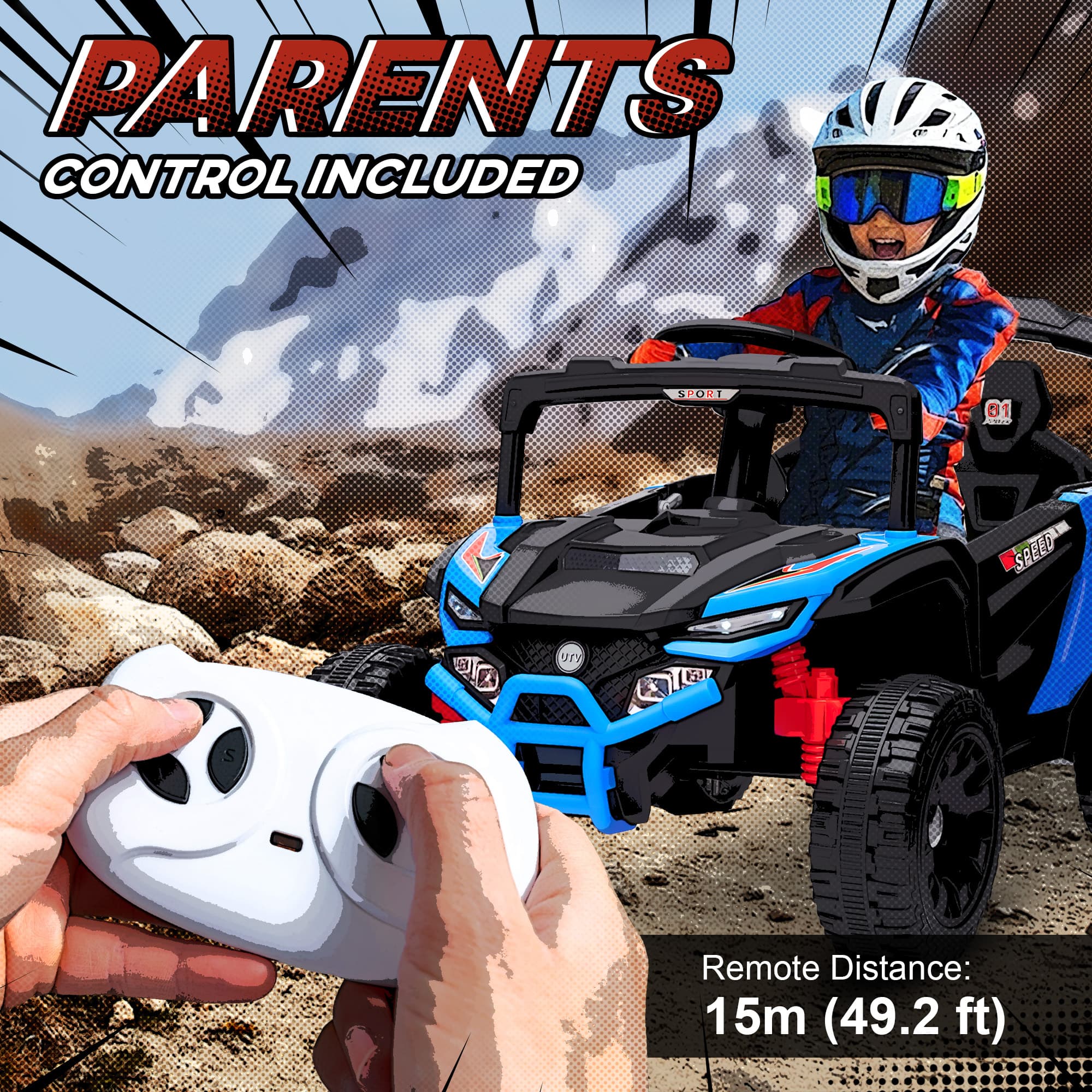 12V Kids Ride On Truck, Battery Powered image 5