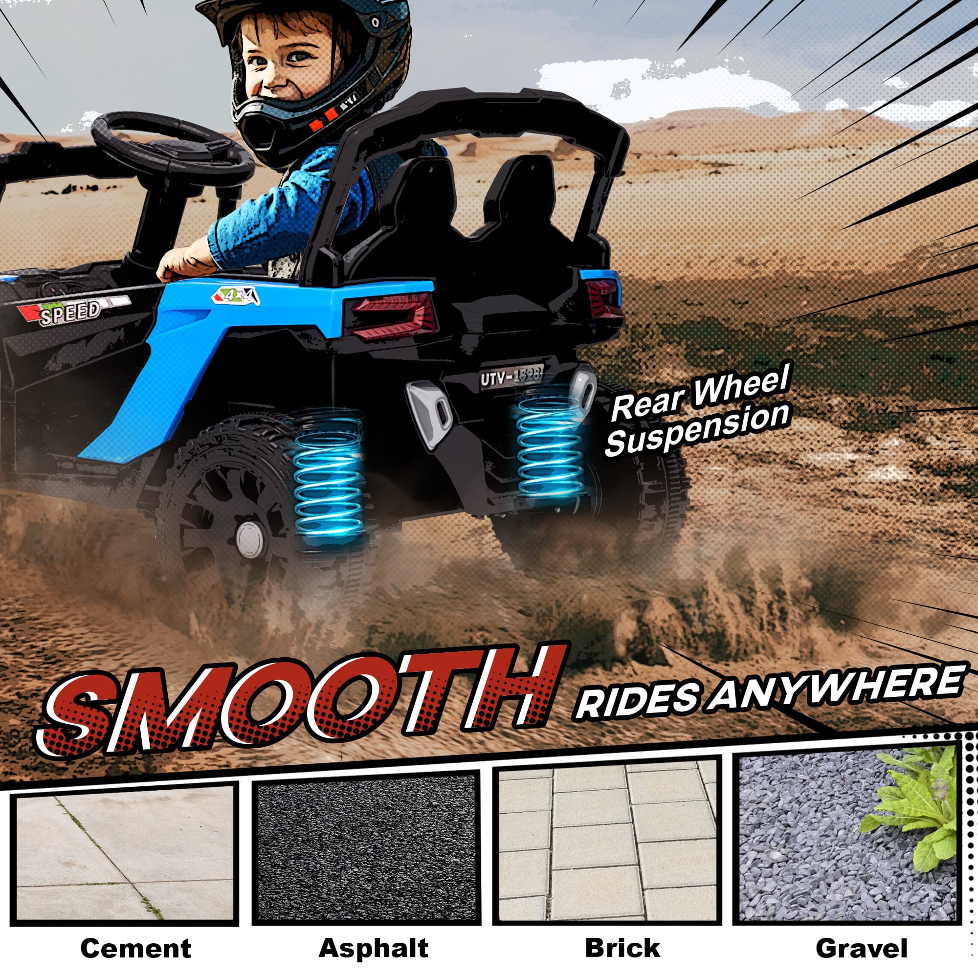 12V Kids Ride On Truck, Battery Powered image 8